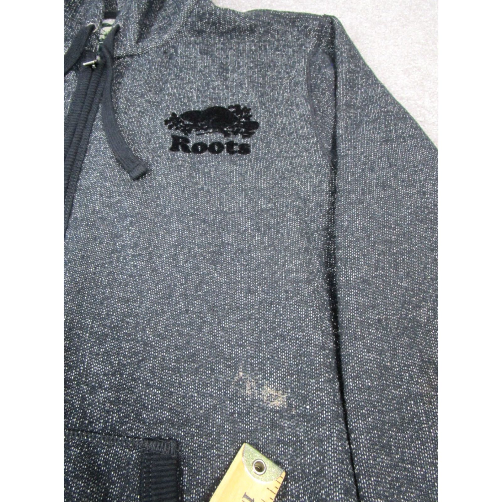 Roots VINTAGE Roots Hoodie Womens L Black Cotton Blend Full Zip Crew Neck Activewear Hiking Running & Jogging Walking Mens Womens Girls Boys Size L / US 10 / IT 46 - 5 Thumbnail