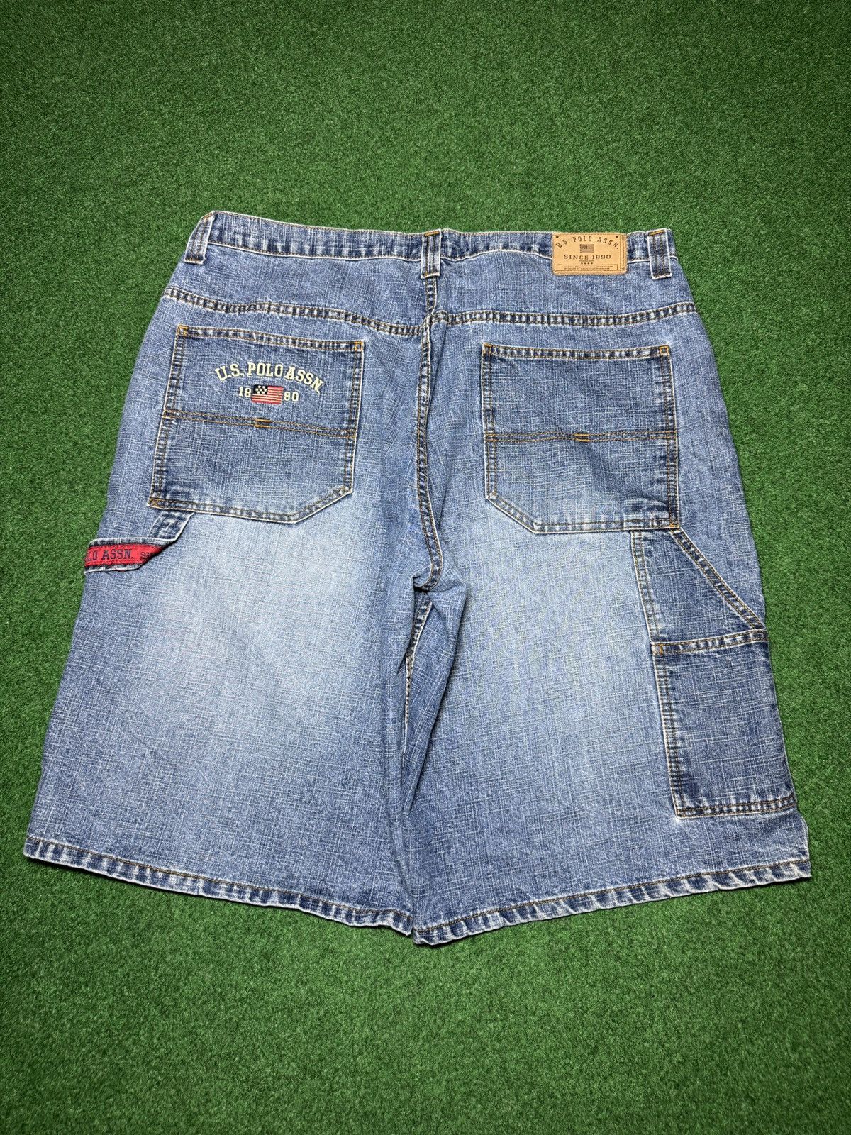 U.S. Polo Assn. × Vintage Y2K Baggy Carpenter Jorts Skater Grunge Hip Hop Shorts Size US 42 / EU 58 - 1 Thumbnail