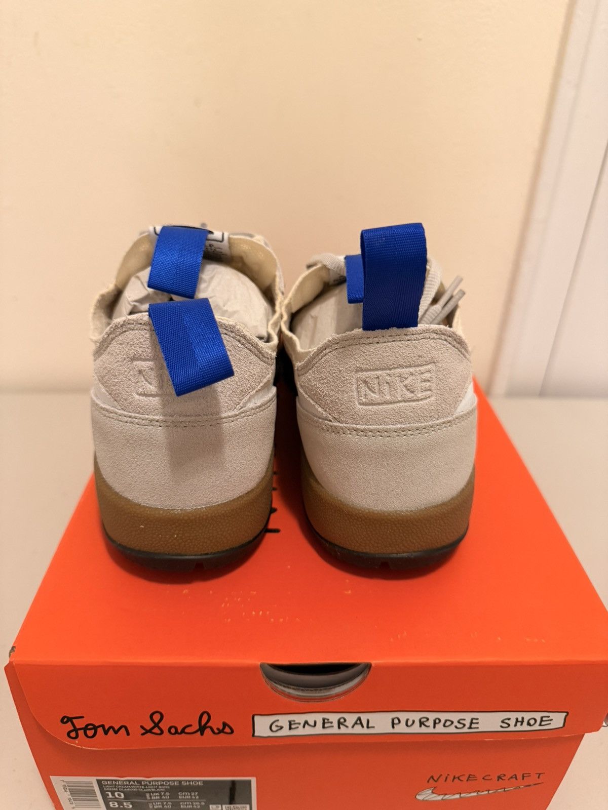 Nike × Tom Sachs NikeCraft General Purpose Shoe Tom Sachs Light Cream sz 8.5 Size US 8.5 / EU 41-42 - 4 Thumbnail