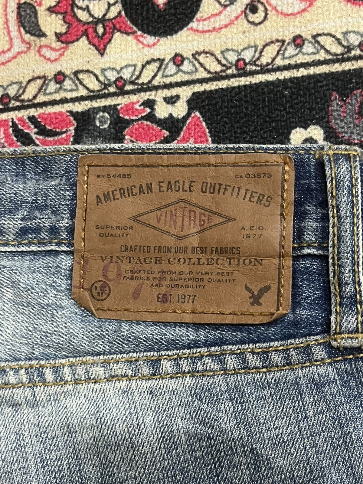 American Eagle Outfitters ⚡️Distressed⚡️American Eagle Outfitters Slim Straight Jeans Size US 30 / EU 46 - 8 Thumbnail
