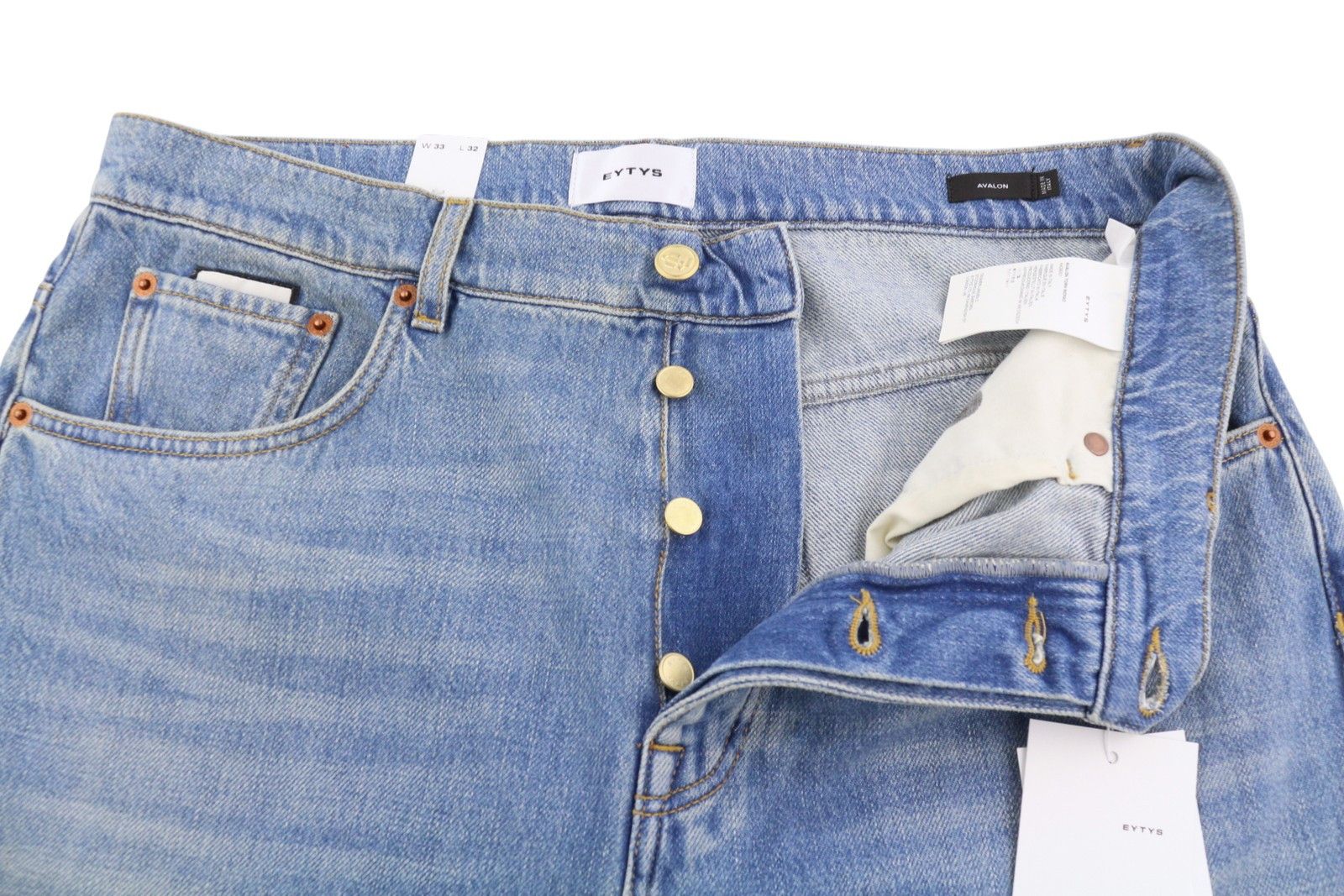 Eytys AVALON TORN INDIGO BOOTCUT W33/L32 RRP370 88893 Size US 33 - 6 Thumbnail