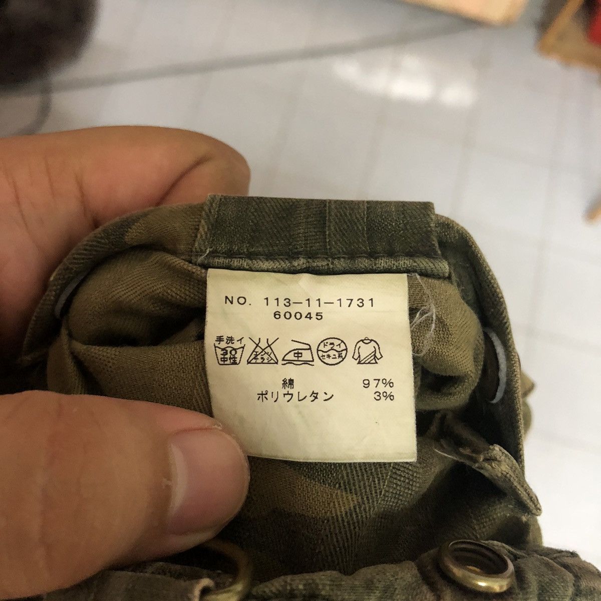 Japanese Brand DLL Ships Green Camo Cargo Multipocket Pants #C760 Size US 28 / EU 44 - 19 Thumbnail