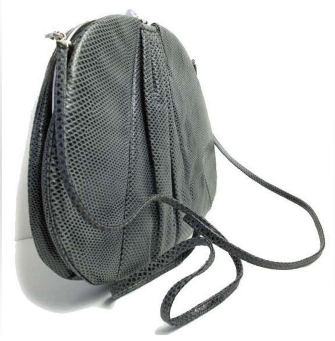 Judith Leiber Judith Leiber Snakeskin Gray Evening Convertible Clutch Size ONE SIZE - 11 Thumbnail