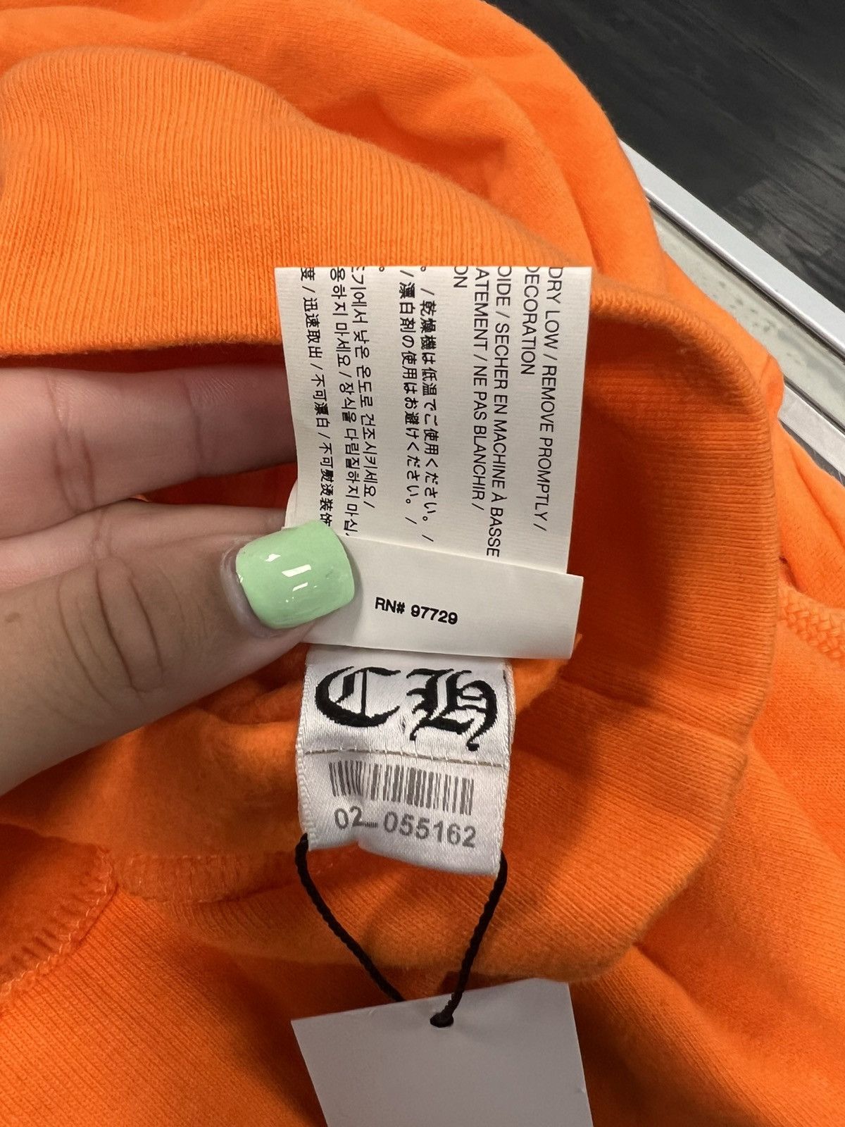 Chrome Hearts Chrome Hearts x Off-White Scroll Orange Hoodie Size US XS / EU 42 / 0 - 6 Thumbnail