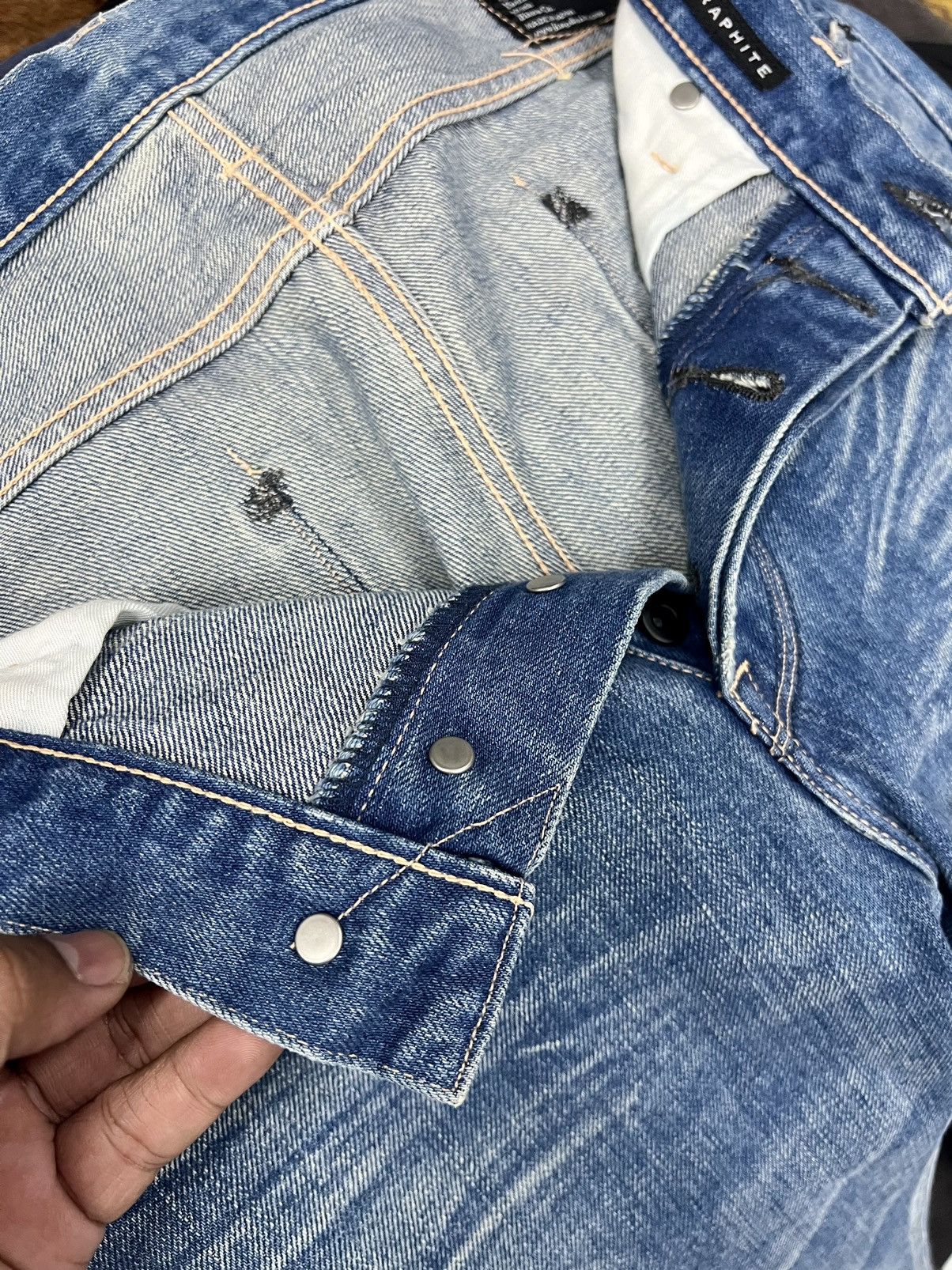 If Six Was Nine × Japanese Brand × KURO KURO JAPAN DENIM SELVEDGE JEANS Size US 34 / EU 50 - 10 Thumbnail