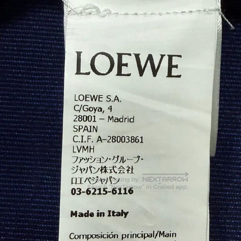 Loewe Loewe Blue Logo Patch Pocket Denim Workwear Jacket Size XS / US 0-2 / IT 36-38 - 4 Thumbnail
