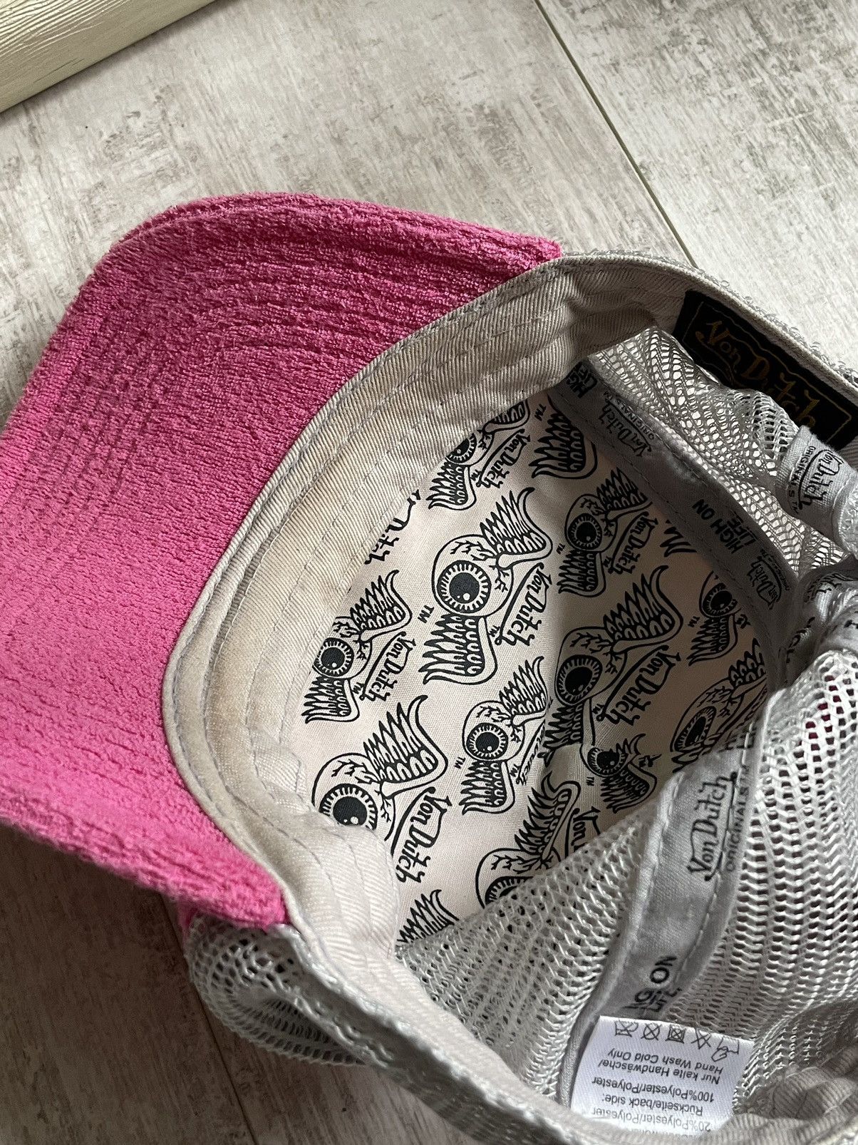 Von Dutch Von Dutch 00’s Pink Y2K Vintage Hat Cap SWAG Big Logo RARE Size ONE SIZE - 7 Thumbnail