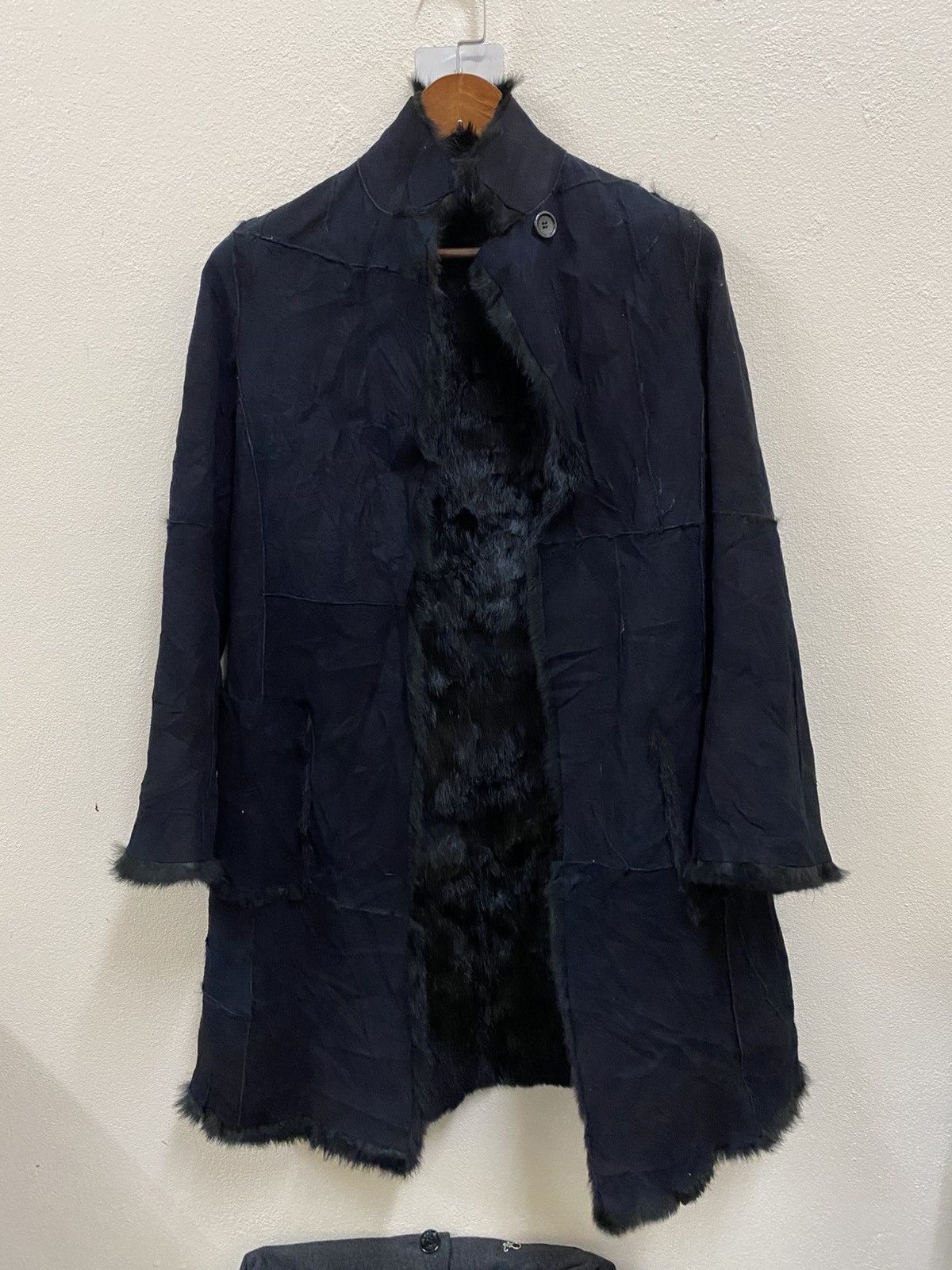Bajra Vtg 80s Bajra Leather Jacket Fur Black Size US M / EU 48-50 / 2 - 1 Thumbnail