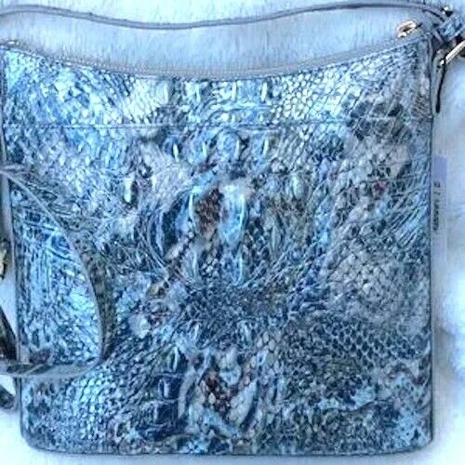BRAHMIN Brahmin Crossbody Color: Icy Python Melbourne 10" by 10" NWT Size ONE SIZE - 4 Thumbnail