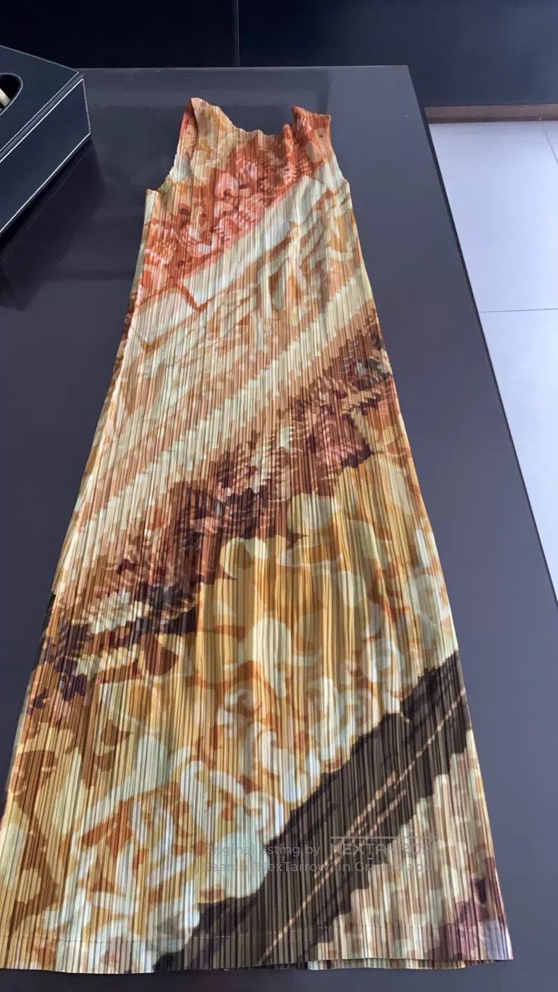Issey Miyake Issey Miyake Ruffle Print Dress Size L / US 10 / IT 46 - 2 Thumbnail