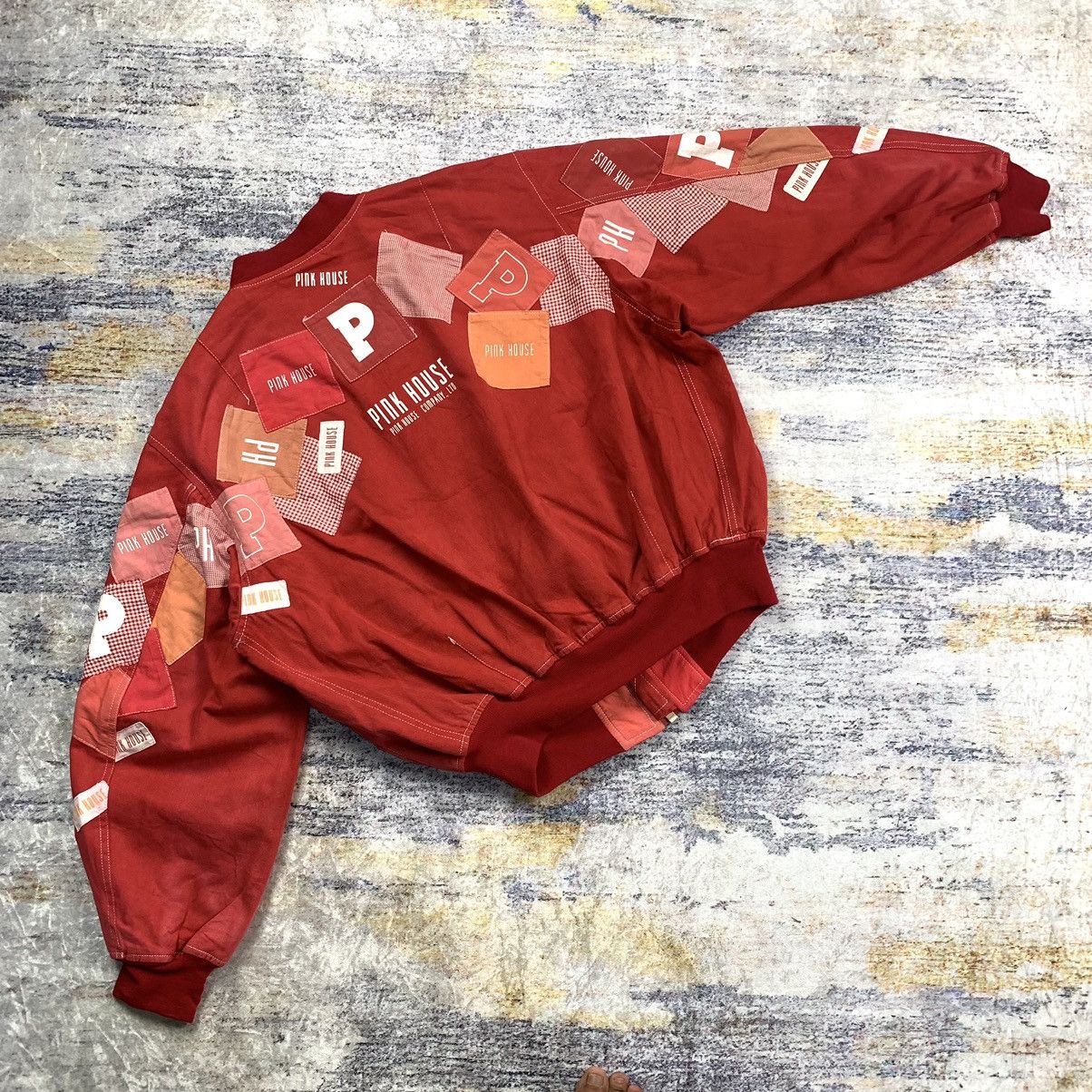 Japanese Brand Vintage pink house patches ma-1 bomber jacket Size US M / EU 48-50 / 2 - 3 Thumbnail
