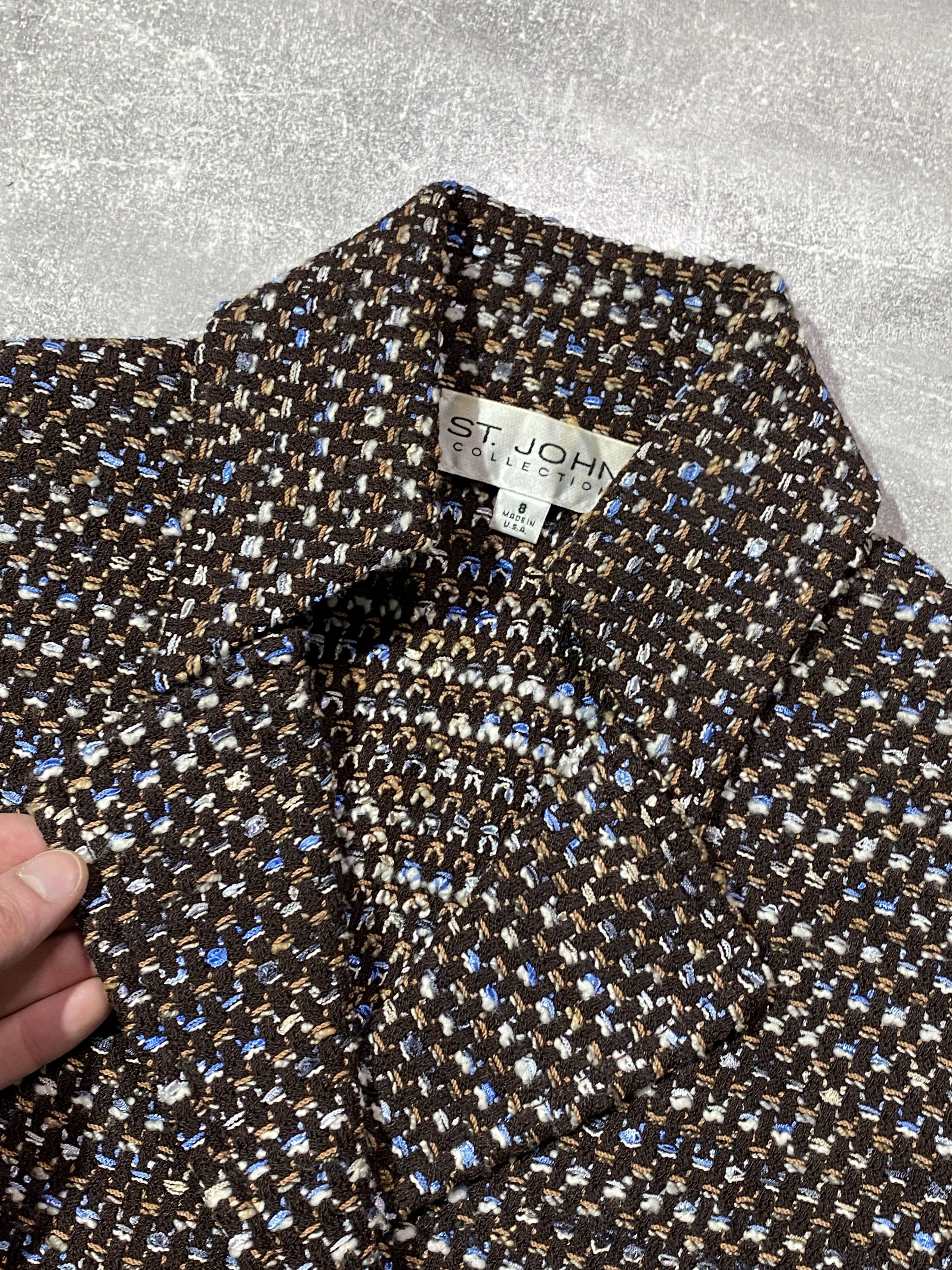 St. John Vintage Rare St. John Brown Blazer Size M / US 6-8 / IT 42-44 - 7 Thumbnail