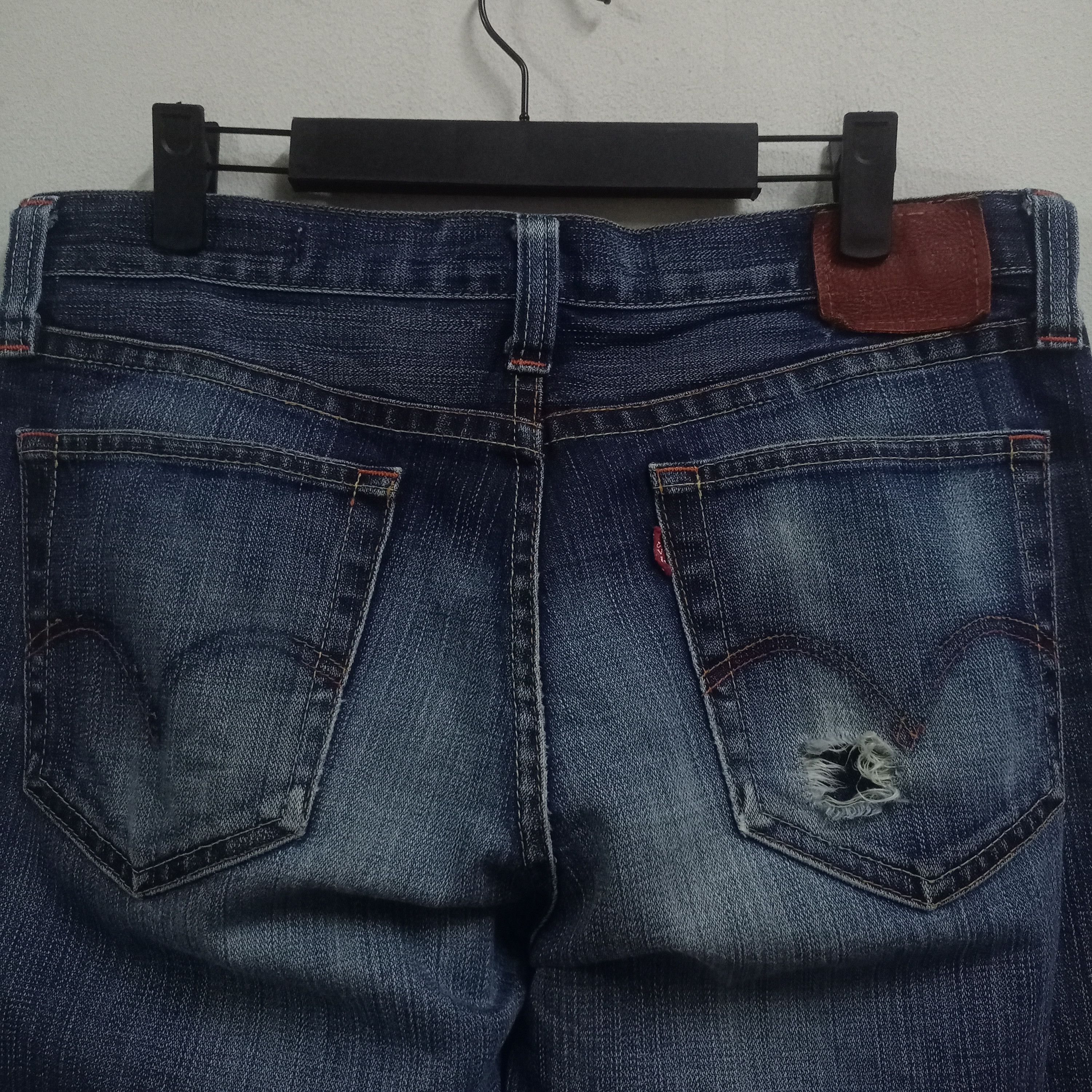 Levi's × Levi's Vintage Clothing Vintage 90s Levis 517 Japan Blue Wash Distressed Flare Jeans Size US 33 - 6 Thumbnail