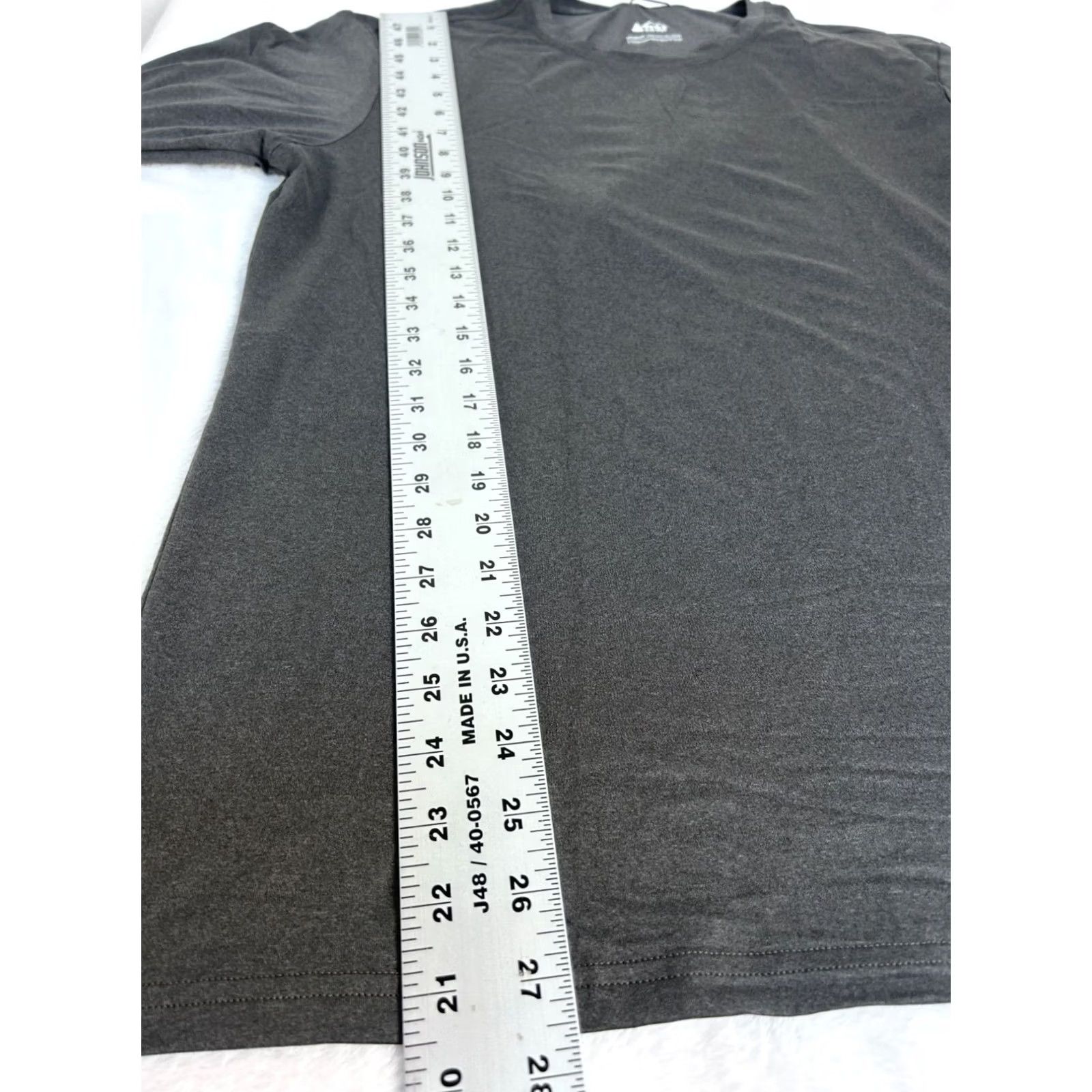 Vintage REI Co-Op Mens Sahara Long-Sleeve Hike T-Shirt Medium Black Heather Stretch New Size US M / EU 48-50 / 2 - 7 Thumbnail