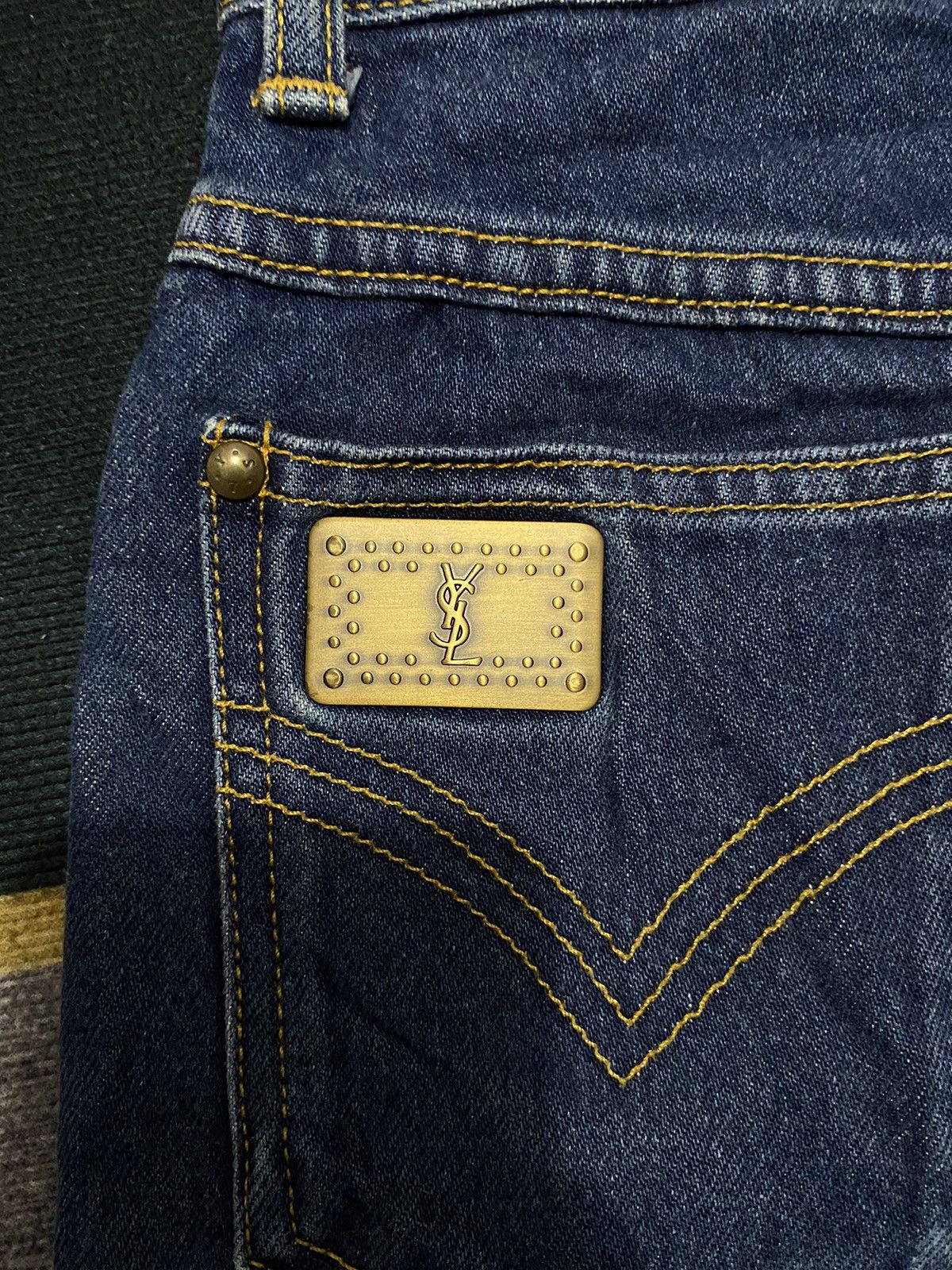 Yves Saint Laurent YVESSAINTLAURET YSL DENIM PANTS Size 22" - 6 Thumbnail