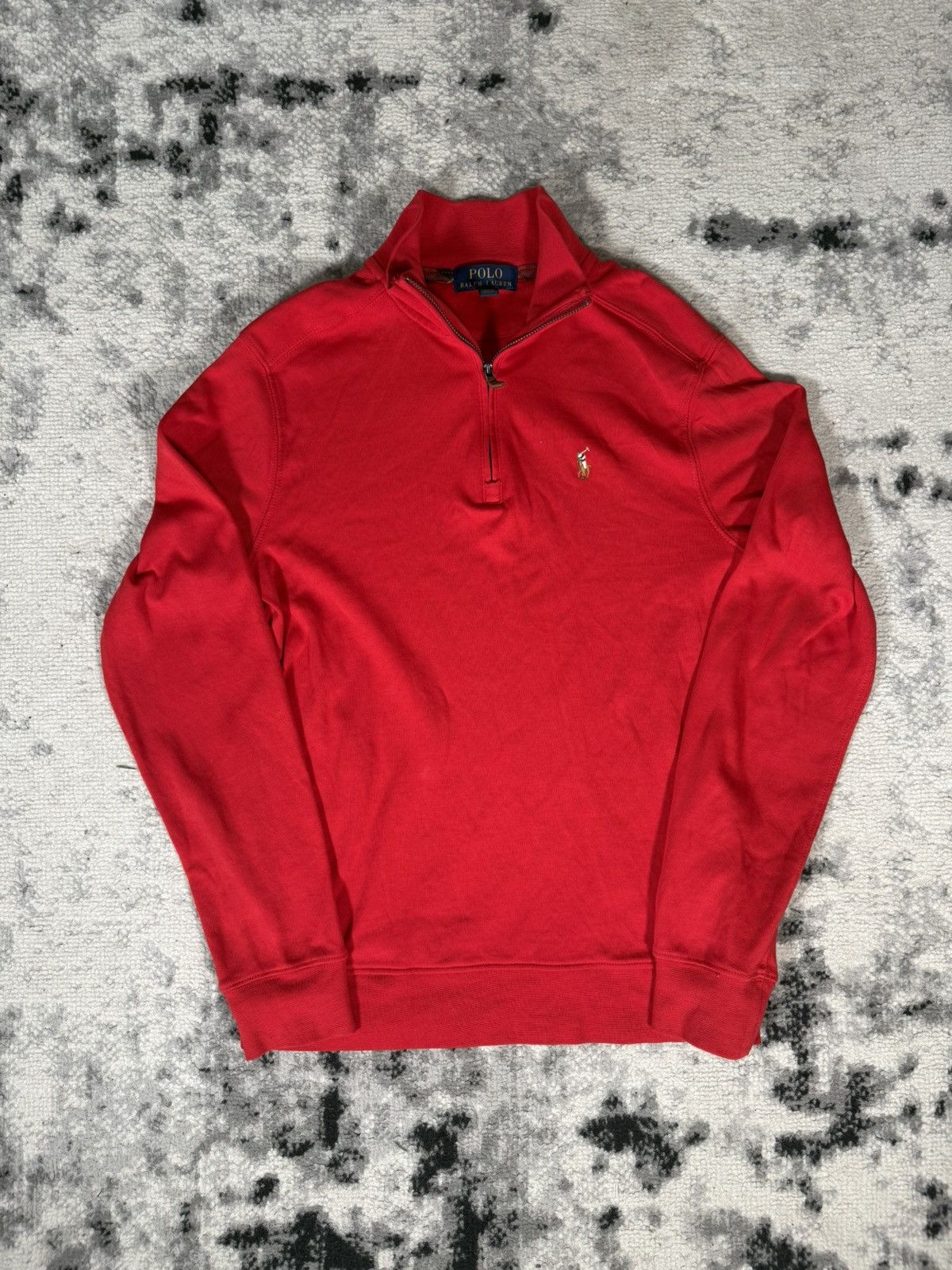 Polo Ralph Lauren Polo Ralph Lauren Soft Cotton 1/4 Zip Sweatshirt Size US S / EU 44-46 / 1 - 2 Thumbnail