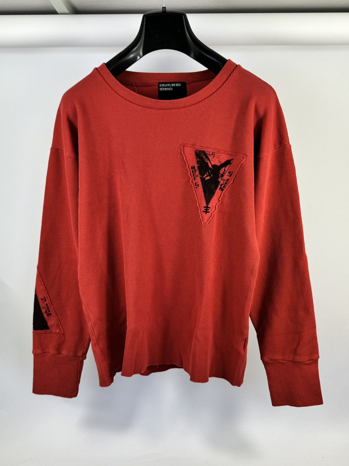 Enfants Riches Deprimes ASSEMBLAGE APPLIQUE WAFFLE FITTED THERMAL T-SHIRT Size US XL / EU 56 / 4 - 1 Thumbnail