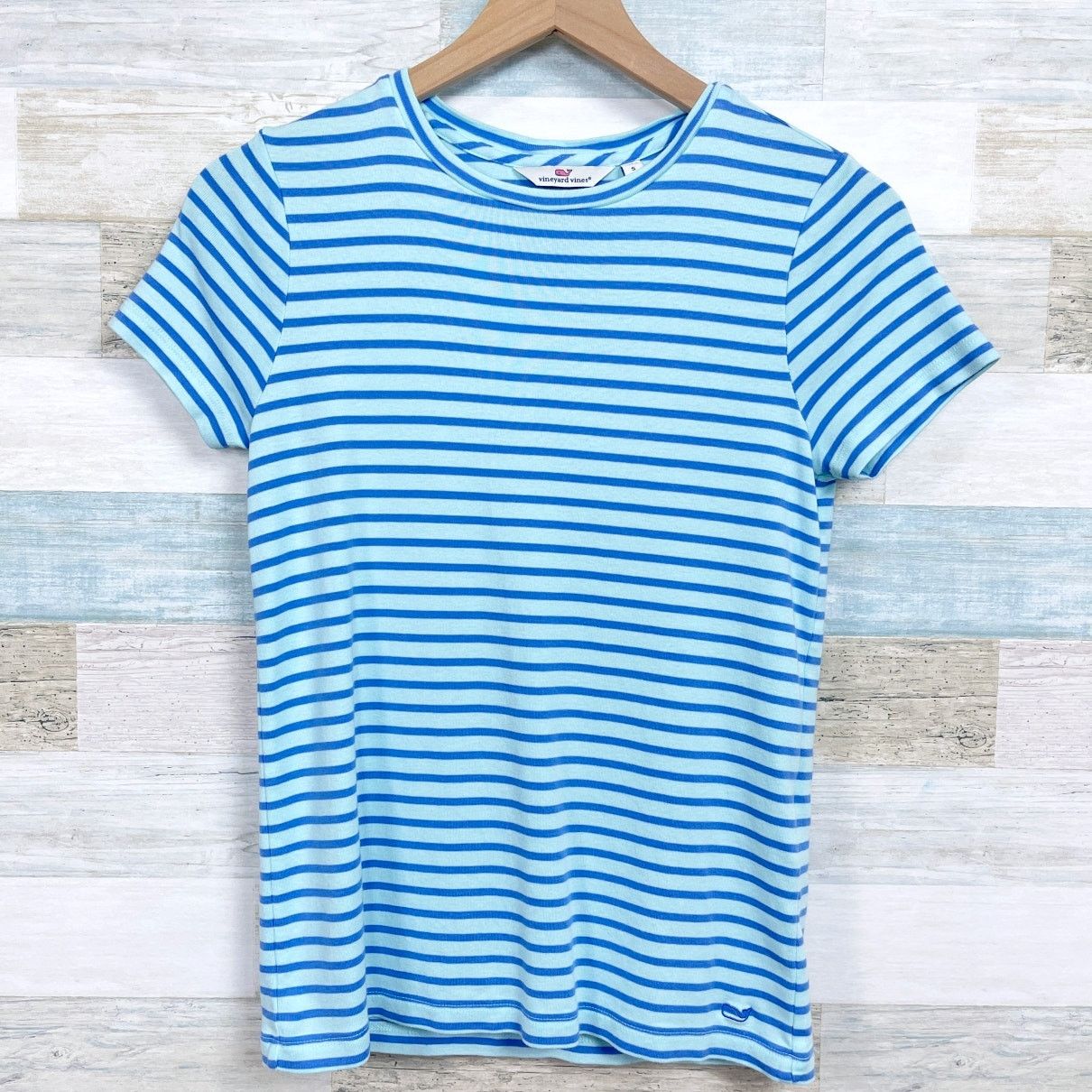Vineyard Vines Vineyard Vines Striped Pima Cotton Tee Blue Womens Small Size S / US 4 / IT 40 - 1 Thumbnail