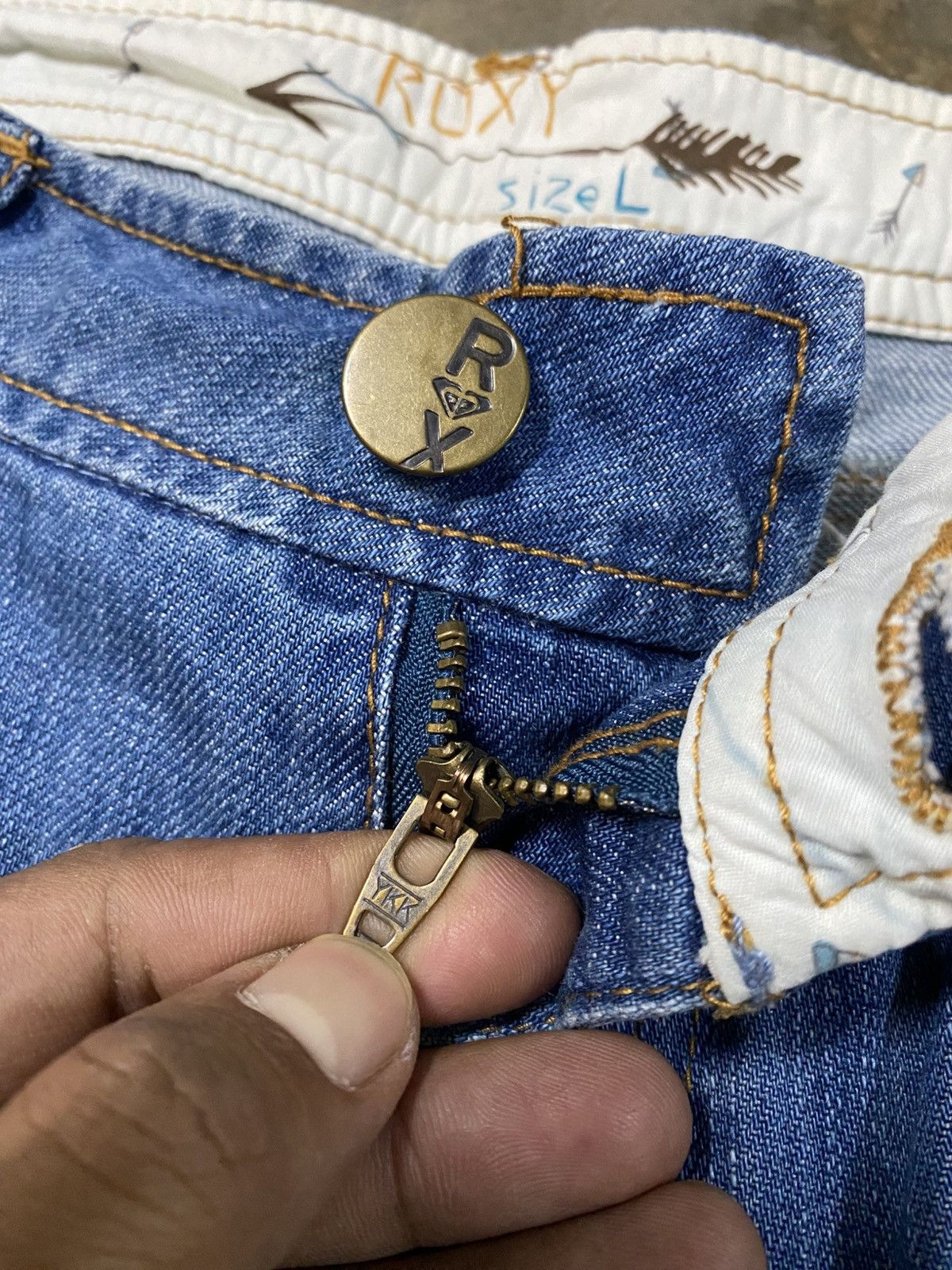 Hysteric Glamour × If Six Was Nine × Japanese Brand Flare Jeans Roxy Vintage Washed Blue p184 Size US 30 / EU 46 - 6 Thumbnail