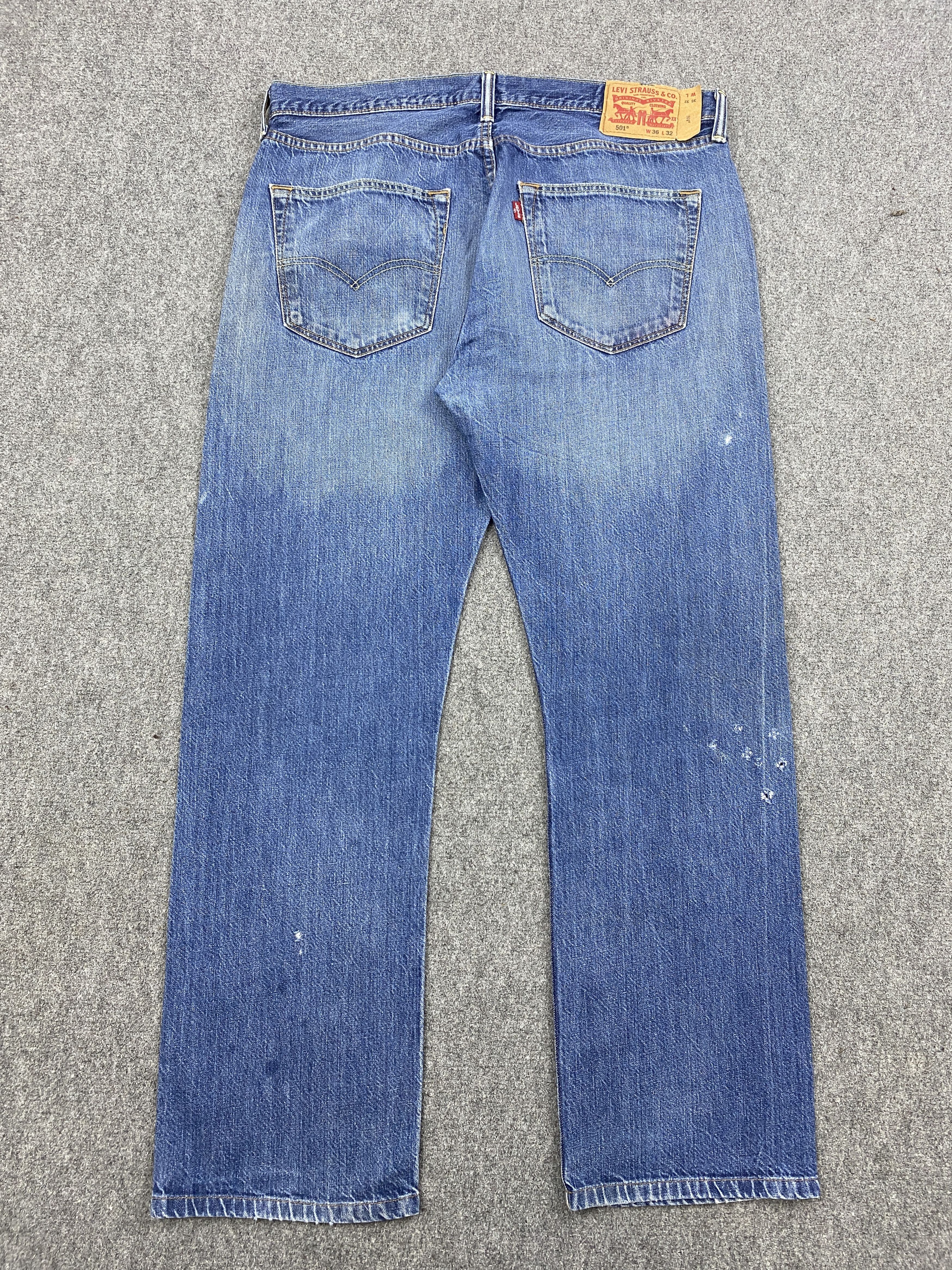 Levi's × Vintage Faded Blue Vintage Levis 501 Jeans Size US 36 / EU 52 - 3 Thumbnail