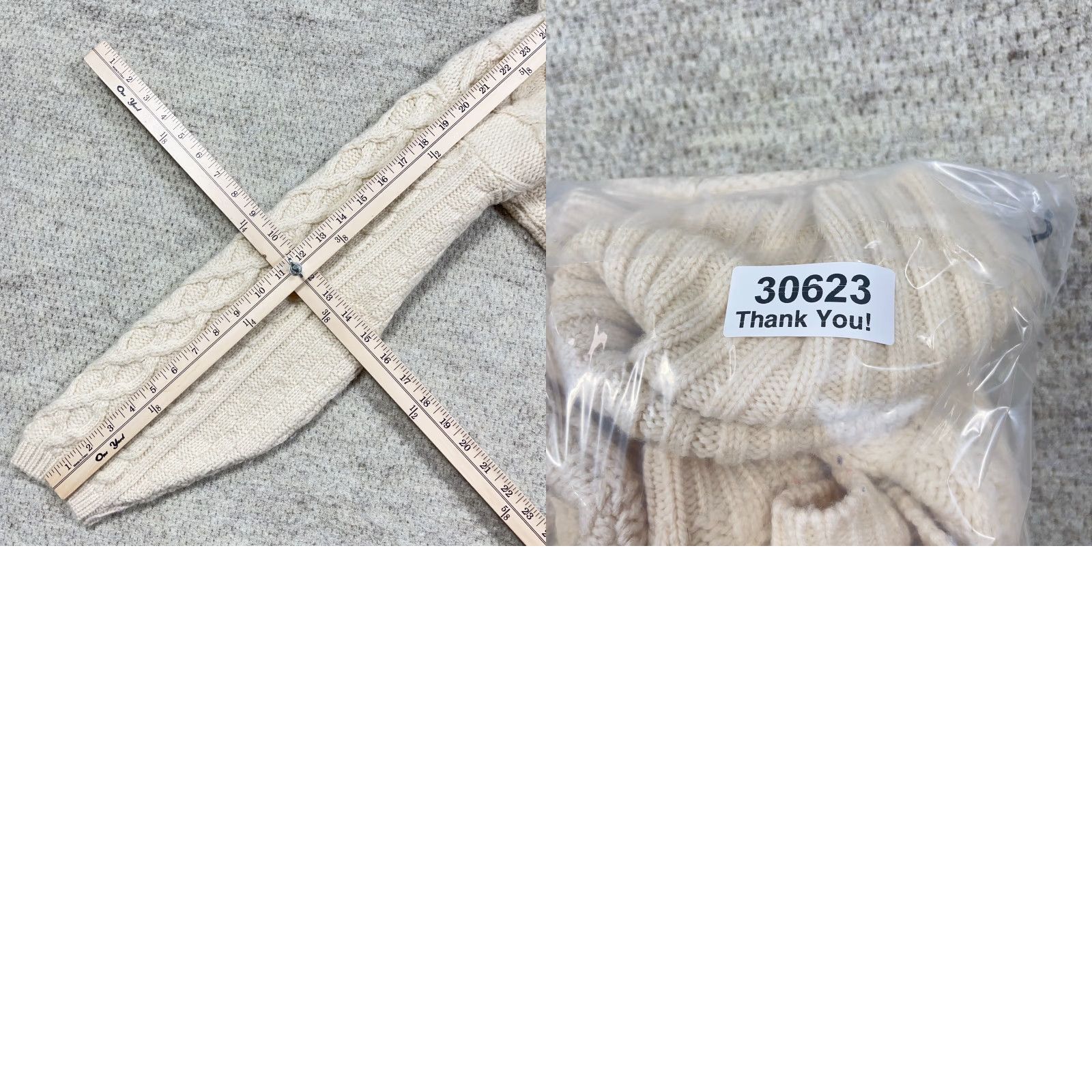 Vintage Vintage Callan Country Cream Cable Knit Women's Medium Pullover Sweater User: Vintage Callan Country Cream Cable Knit Women's Medium Pullover Sweater Size M / US 6-8 / IT 42-44 - 8 Thumbnail
