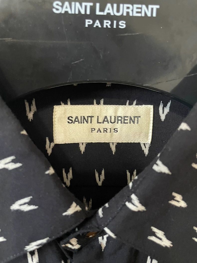 Saint Laurent Paris Saint Laurent Paris Saint Laurent Long Sleeve Silk Shirt-2 Size US M / EU 48-50 / 2 - 2 Thumbnail