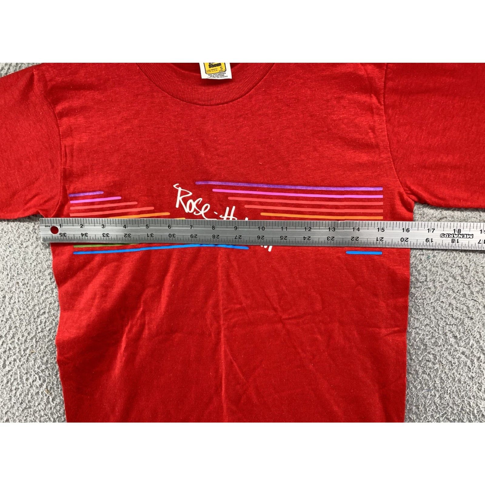Velva Sheen Vintage 70’s Rose Hulman College Single Stitch Velva Sheen T Shirt Size S Red Adults Size US S / EU 44-46 / 1 - 4 Thumbnail