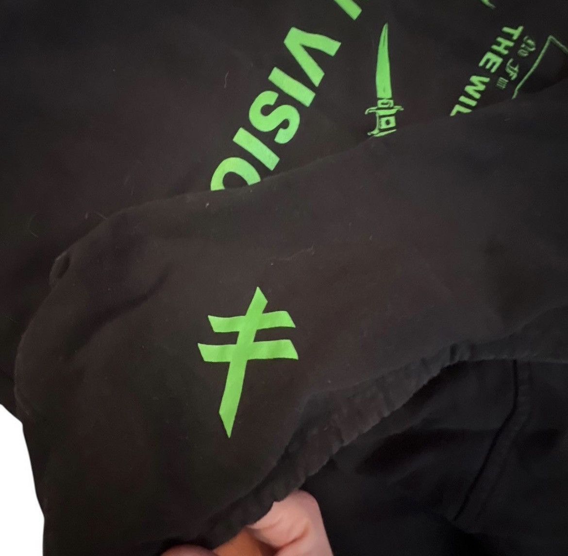 Alien Body × GOTHBOICLIQUE × Lil Peep RARE Alien Green/Black Alien Body Raw Vision Hoodie Size US XL / EU 56 / 4 - 3 Thumbnail