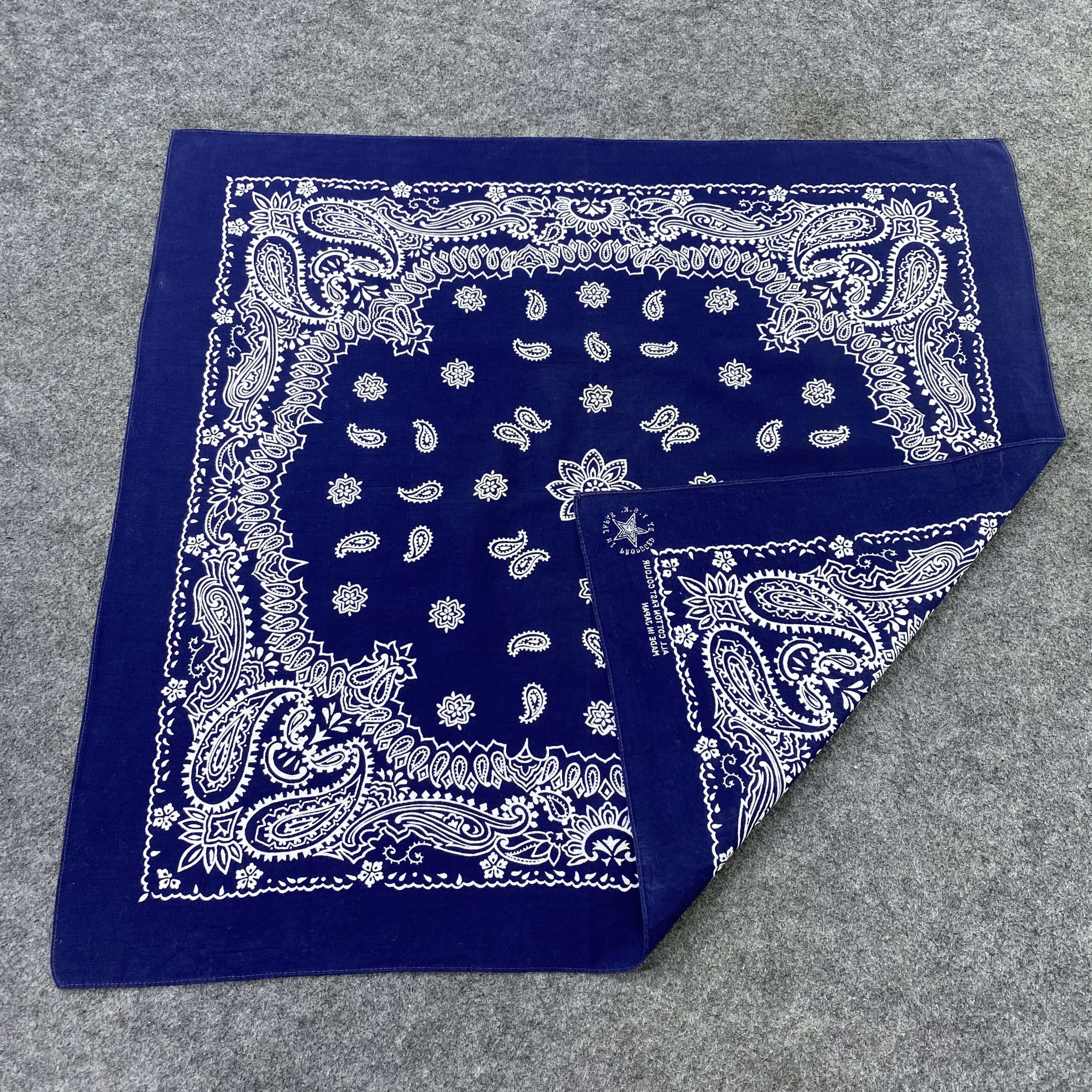 Japanese Brand Paislee Handkerchief / Bandana / Neckerchief-B1429 Size ONE SIZE - 5 Thumbnail