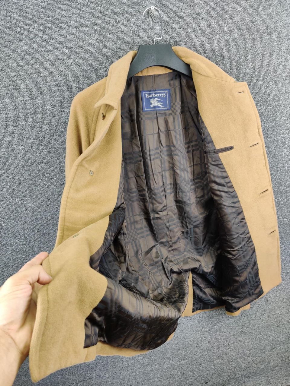 Burberry Vintage Burberry Wool Single Breasted Beige Coat Size US L / EU 52-54 / 3 - 8 Thumbnail