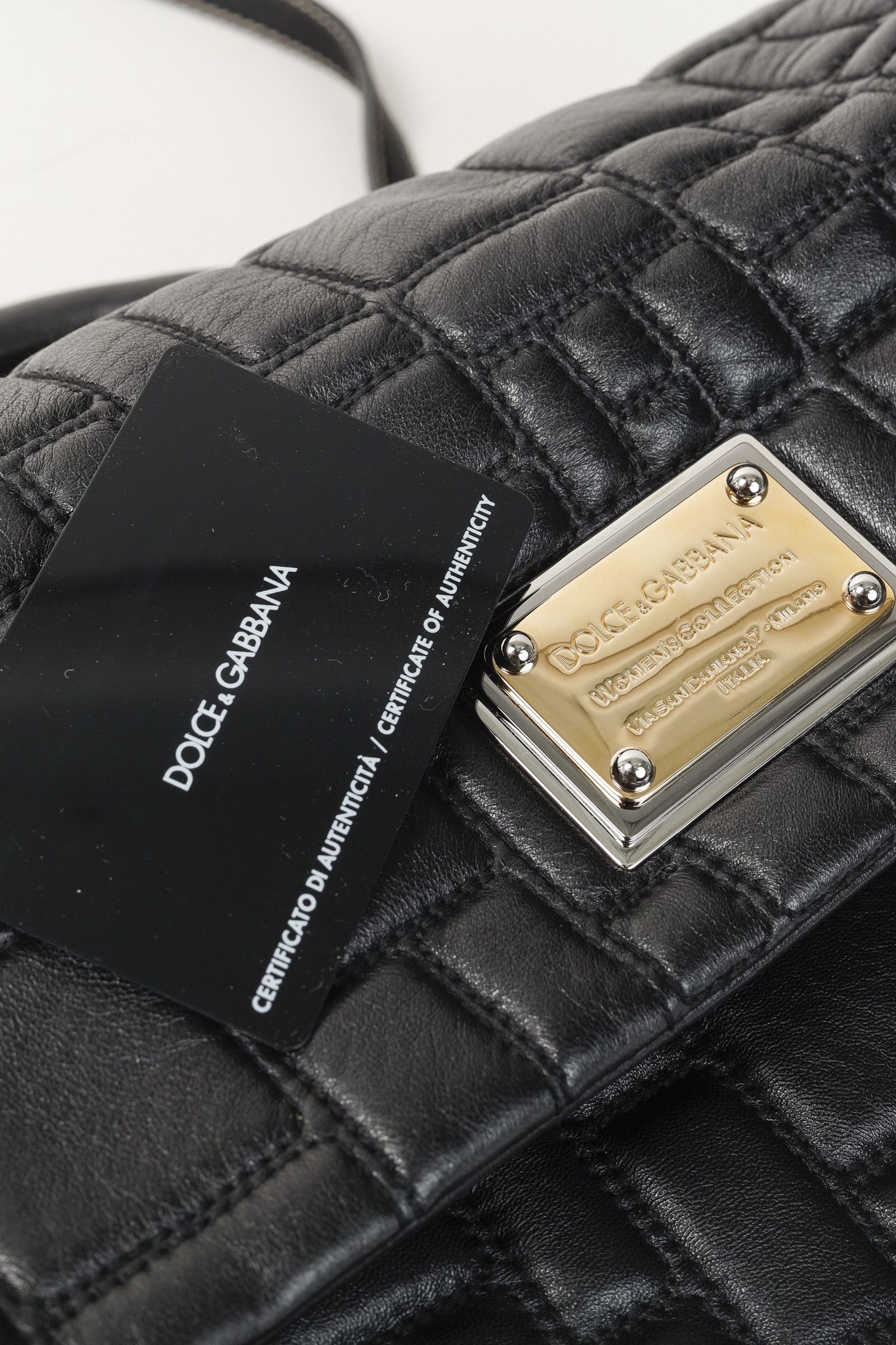 Dolce & Gabbana Dolce & Gabbana Miss Sicily Quilted-Leather Shoulder Bag Size ONE SIZE - 15 Thumbnail