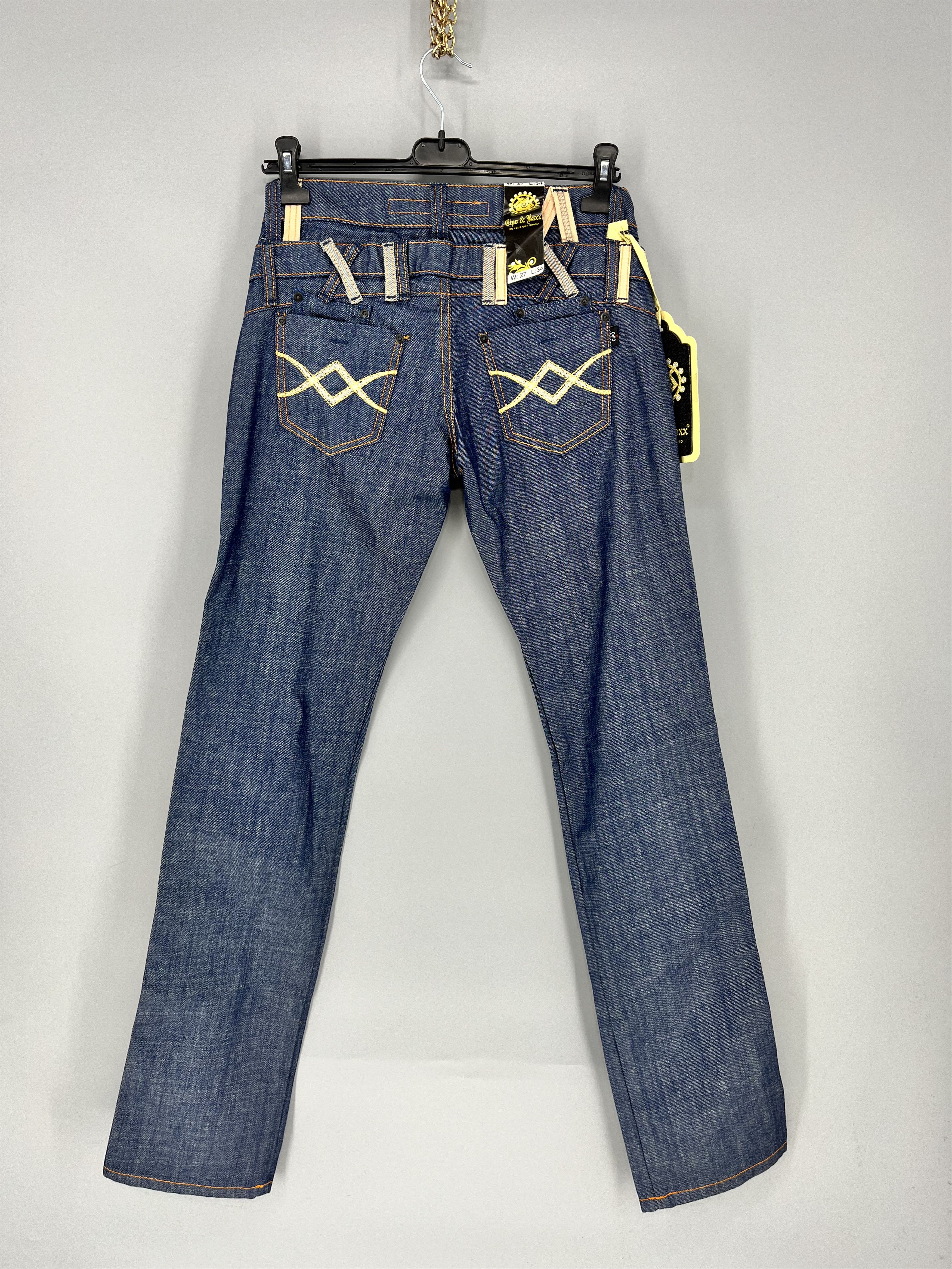 Vintage Vintage Cipo&Baxx Crazy Avant Garde Designer Jeans Size US 27 - 9 Thumbnail