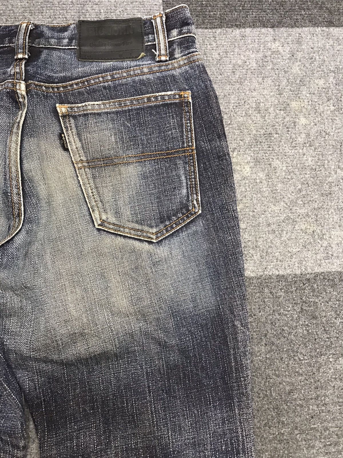 Big John × Vintage 💥FLARE💥VINTAGE BIG JOHN JAPAN STONEWASH FLARE DENIM F452 Size US 29 - 10 Thumbnail