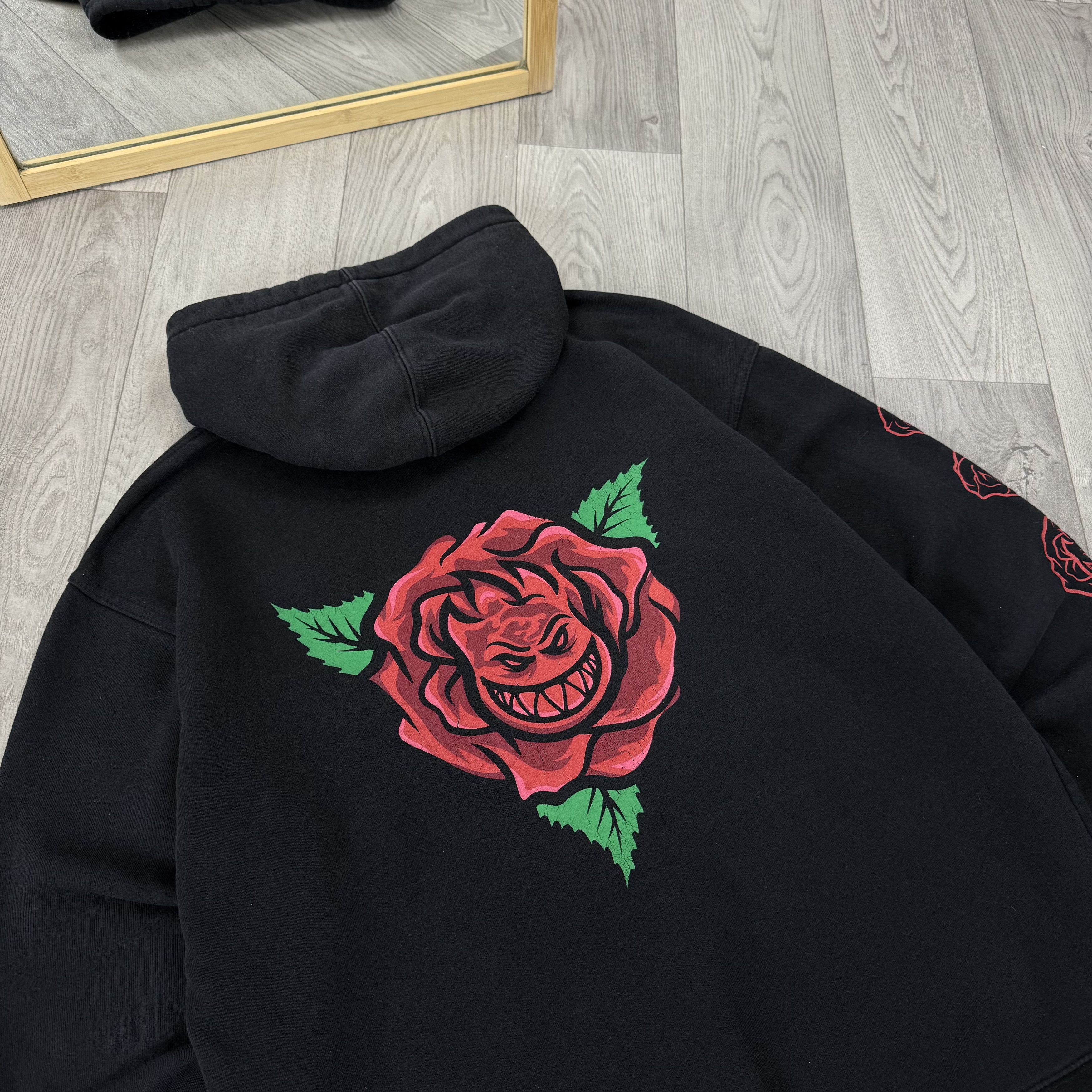 Spitfire Vintage Spitfire Rose Graphic Black Hoodie Hooded Sweat Size US L / EU 52-54 / 3 - 7 Thumbnail
