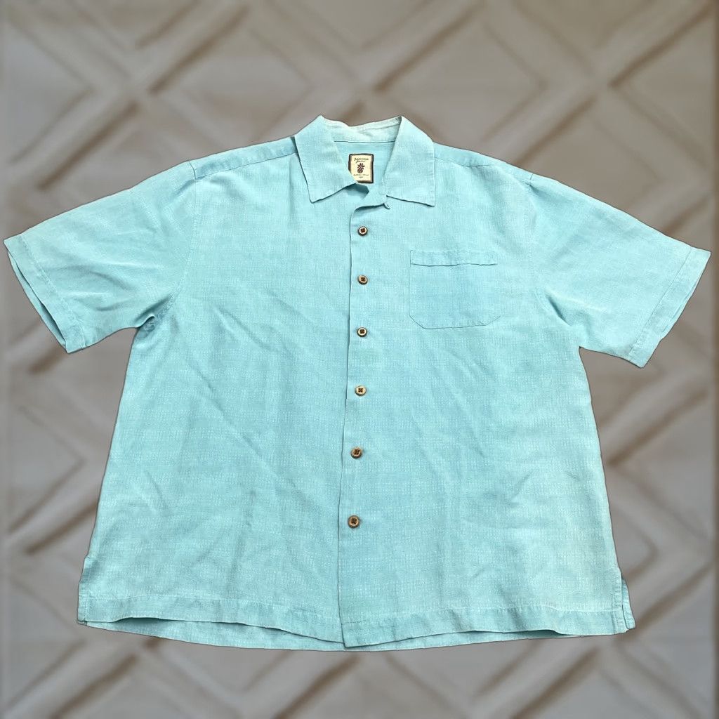 Vintage Jamaica Jaxx Button-Up Shirt Men's Large Blue Short Sleeve Casual Tropical Size US L / EU 52-54 / 3 - 1 Thumbnail