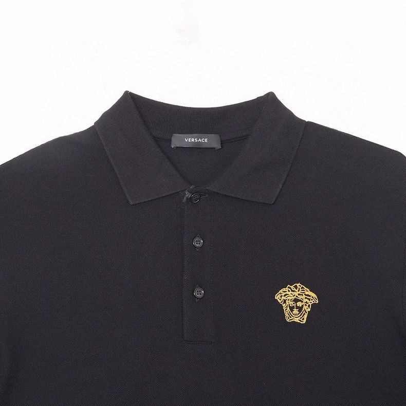 Other Versace Main line men's black polo shirt Size US L / EU 52-54 / 3 - 2 Thumbnail