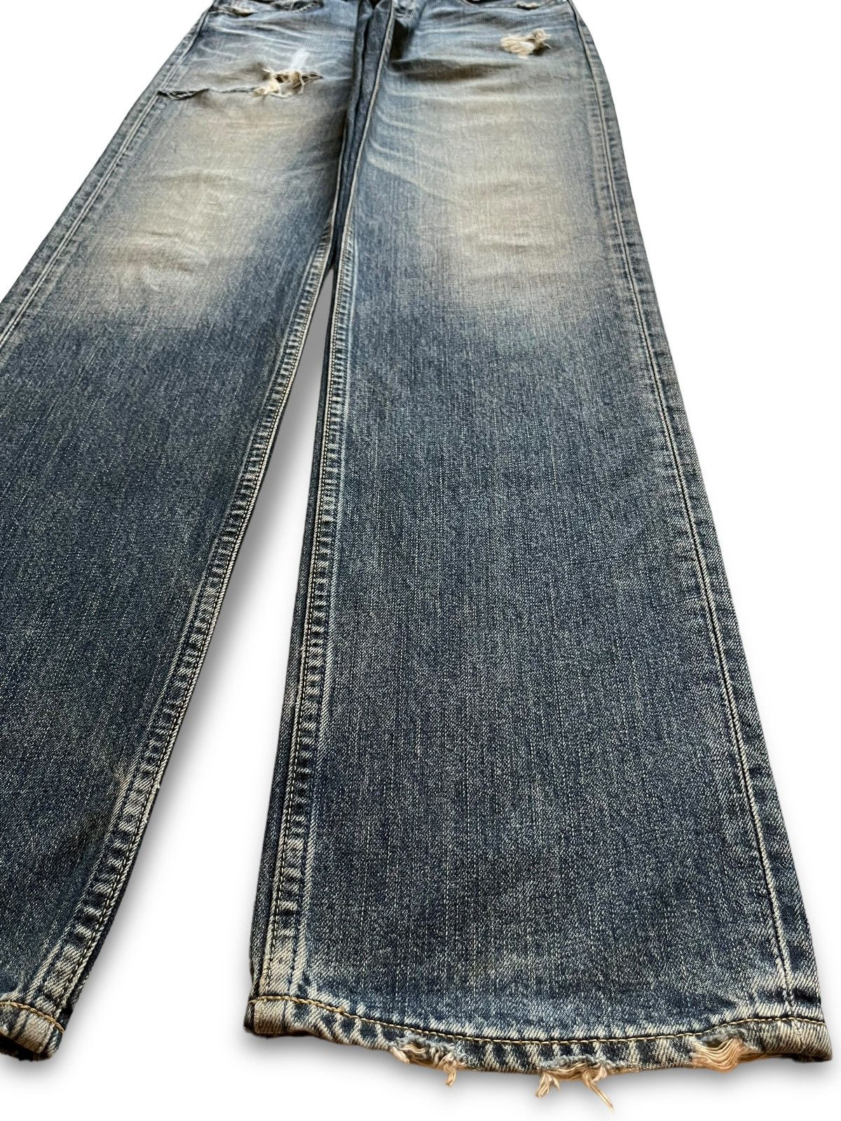 Levi's × Levi's Vintage Clothing Vintage 90s Levis 502 Distressed Mud Wash Loose Jeans Size US 29 - 7 Thumbnail