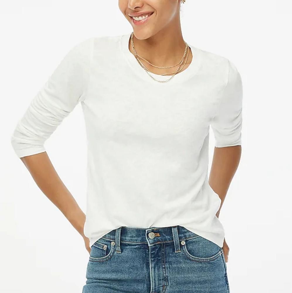 J.Crew J.Crew Girlfriend Tee Size S / US 4 / IT 40 - 1 Thumbnail