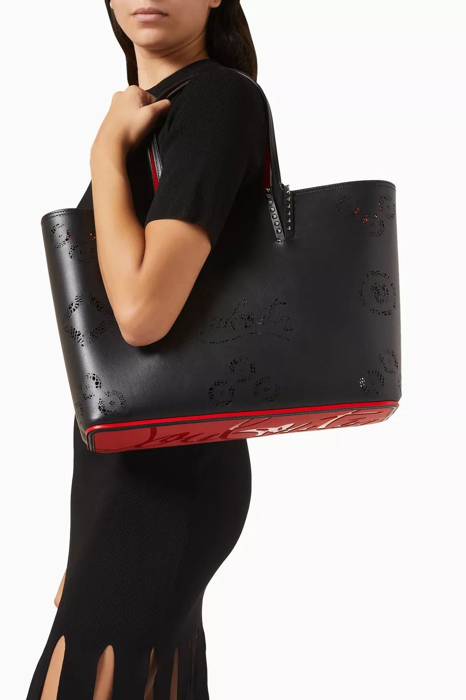 Christian Louboutin o1bcso1str0825 Size:OS/Small Cabata Tote Bag in Black Size ONE SIZE - 5 Thumbnail