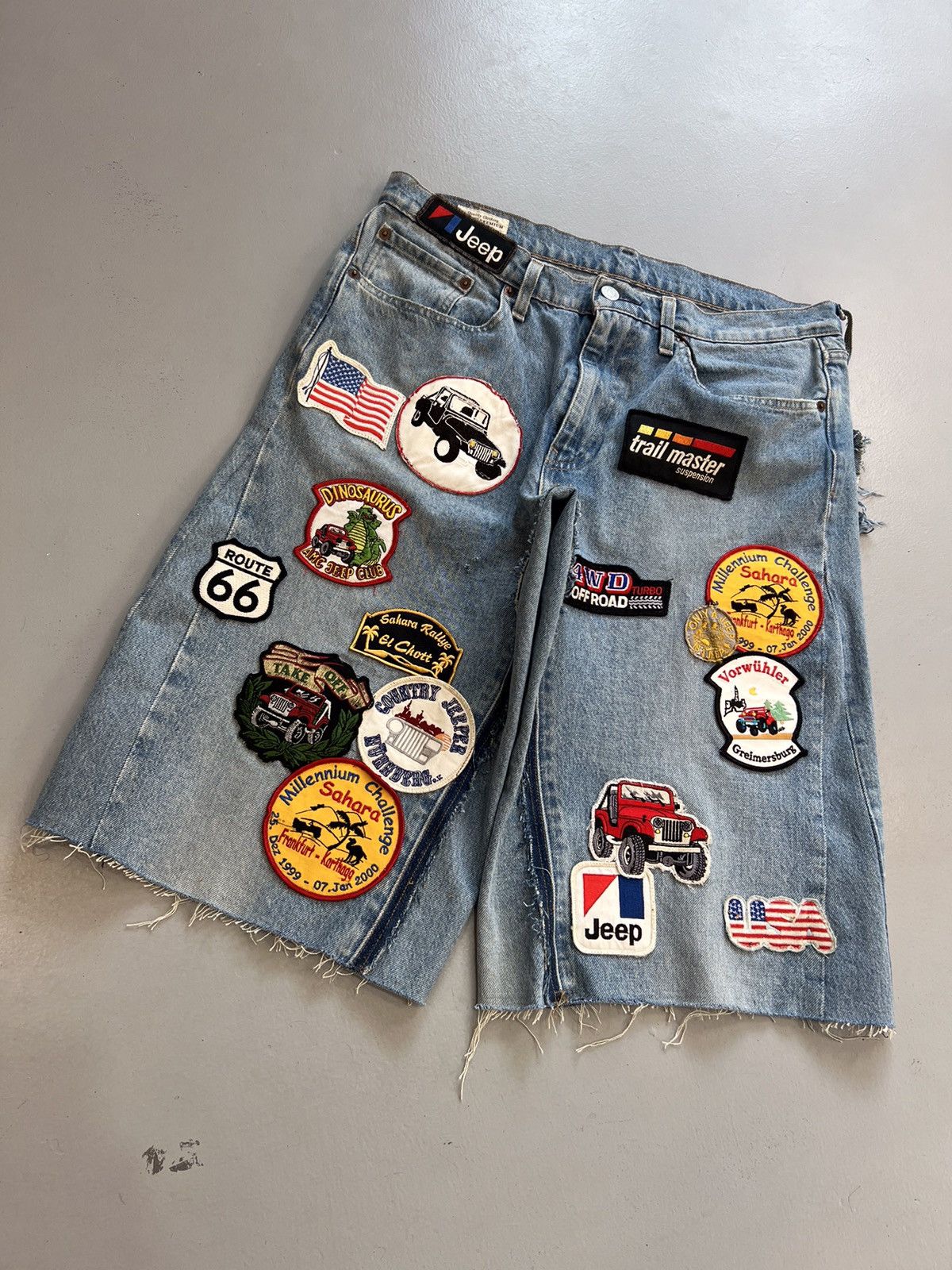Levi's Rare 10f1 levis multipatch denim jorts Size US 34 / EU 50 - 1 Thumbnail