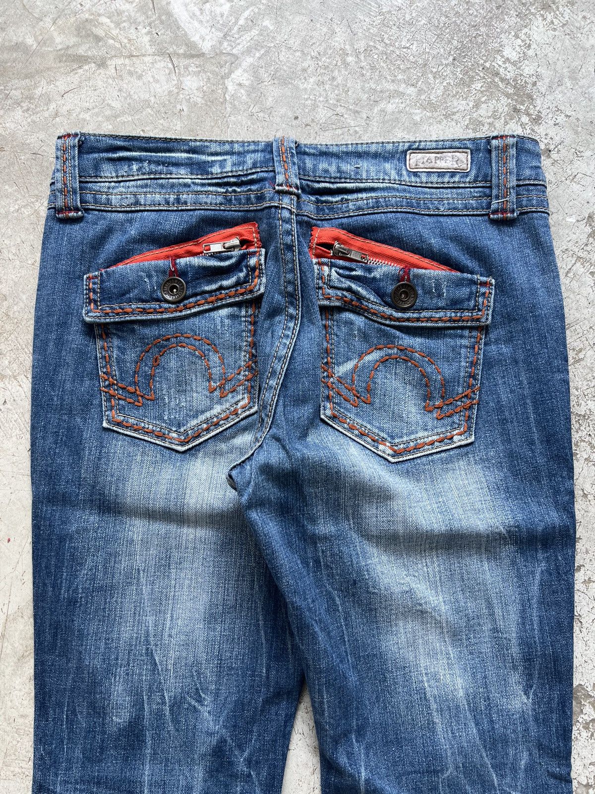 Japanese Brand Vintage Flapper Flared Jeans Size US 29 - 9 Thumbnail