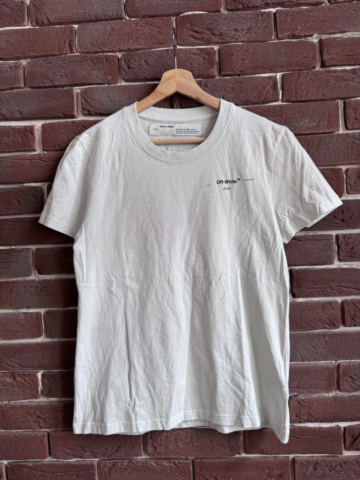 Off-White 2013 Seasonal Off White Tee Rare Streetwear Virgil Abloh Size US S / EU 44-46 / 1 - 2 Thumbnail