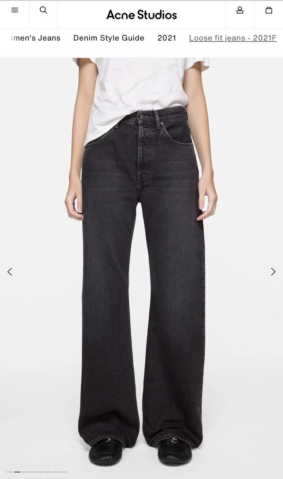 Acne Studios Acne Studio 2021F Vintage Black Size 24" / US 00 / IT 34 - 1 Thumbnail