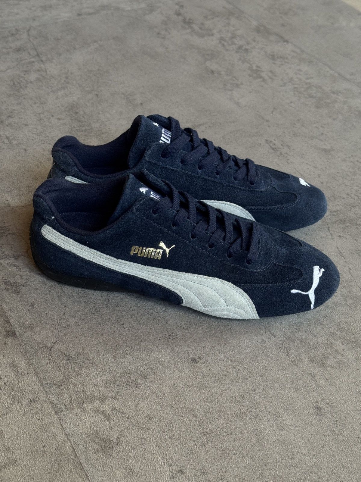 Puma Puma Speed Cat Suede Leather Blue White Sneakers Size US 7.5 / EU 40-41 - 1 Thumbnail