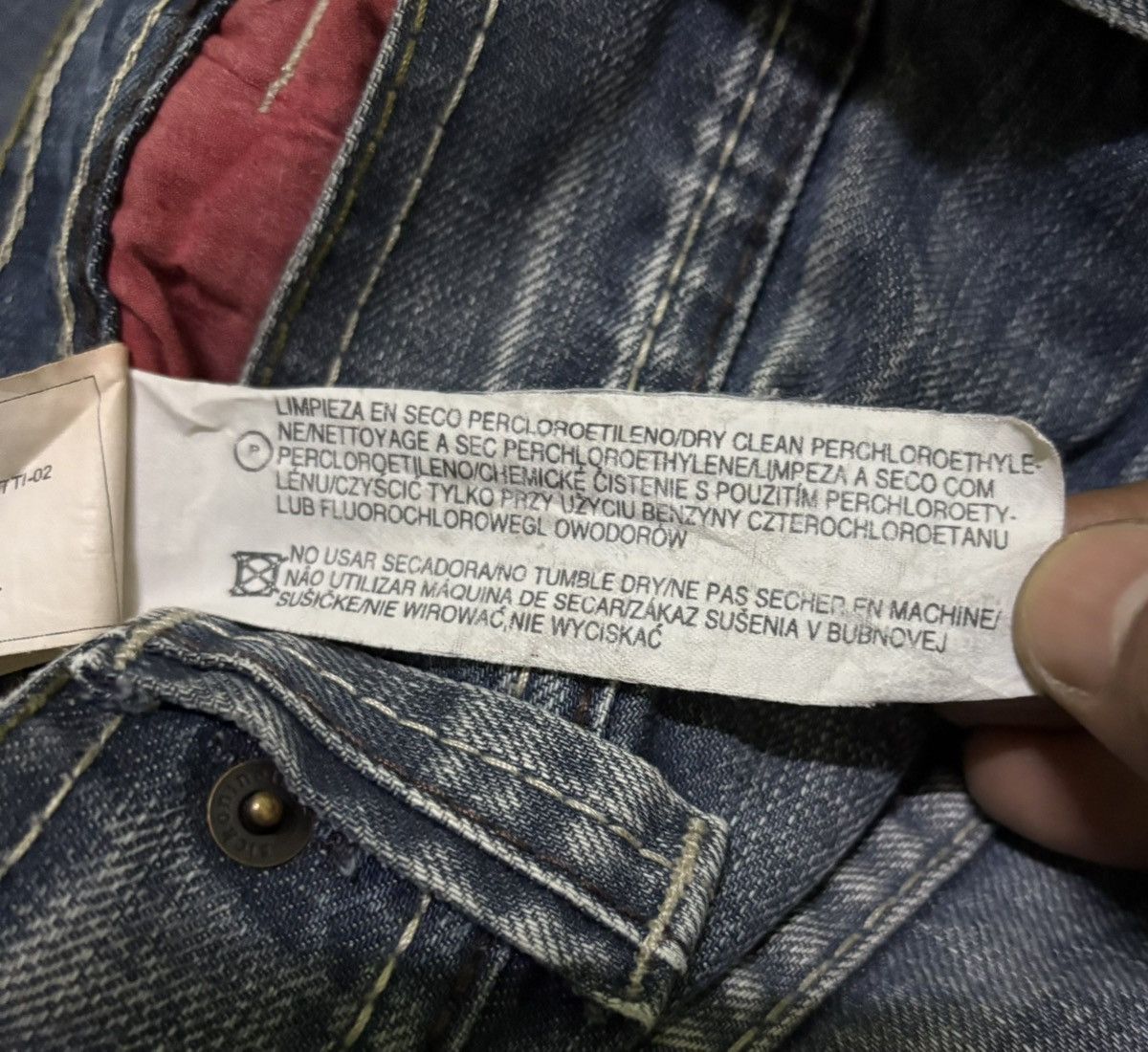 Vintage S19 Streetwear Jeans Distressed Denim Size US 32 / EU 48 - 21 Thumbnail