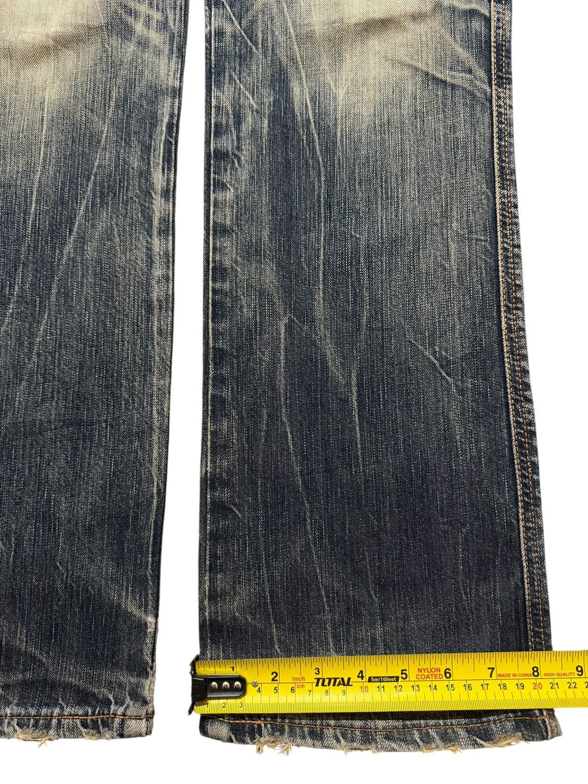 Edwin Vintage 90s Japan Edwin 503 Blue Faded Mud Wash Wide Leg Size US 30 / EU 46 - 14 Thumbnail