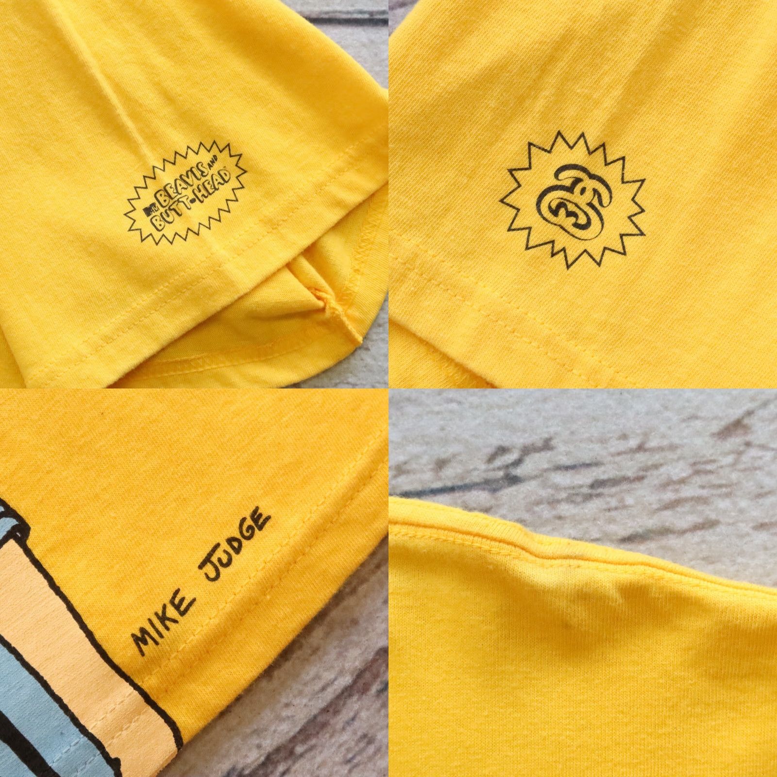 Vintage VINTAGE Stussy Beavis and Butt-Head Tee Shirt XL Yellow Mens SS T-Shirt Size US XL / EU 56 / 4 - 9 Thumbnail