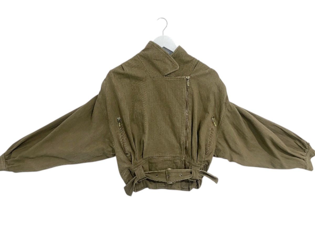 Vintage Rare Vintage Elle Christine Biker Cropped Bomber Jacket Size US S / EU 44-46 / 1 - 1 Thumbnail