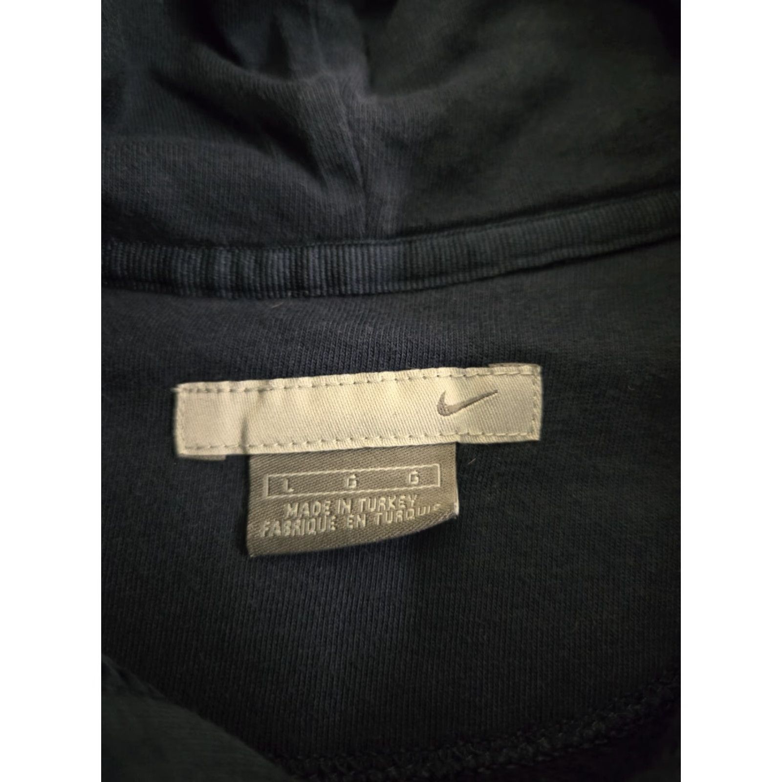Nike VINTAGE Nike Sportswear Hoodie Spellout Center Logo Silver Tag Large Blue Size US L / EU 52-54 / 3 - 4 Thumbnail