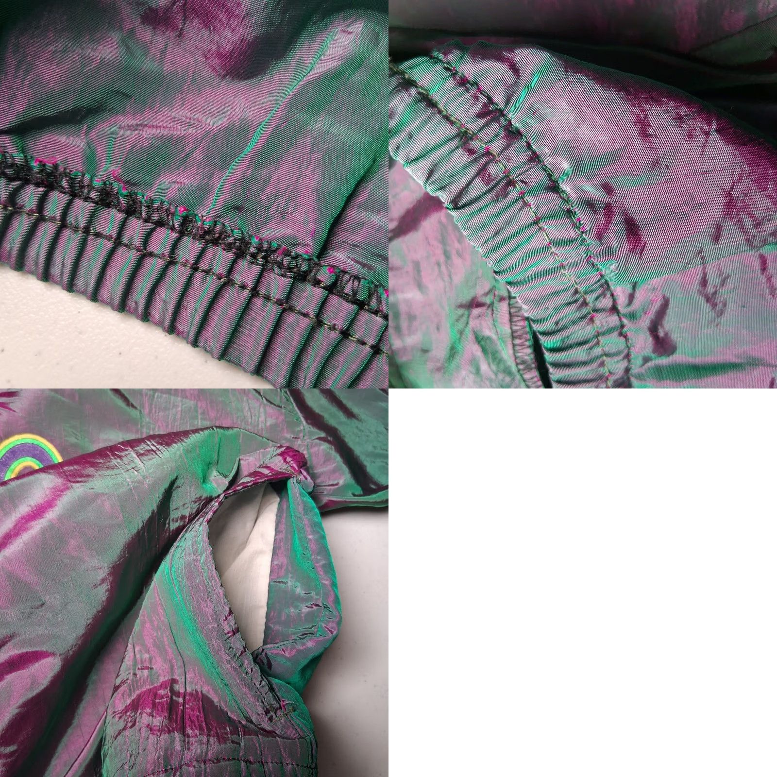 Vintage VINTAGE Orlando Florida Windbreaker Jacket Green Iridescent Beach 90s Volley Air Gear Mens Size US M / EU 48-50 / 2 - 11 Thumbnail